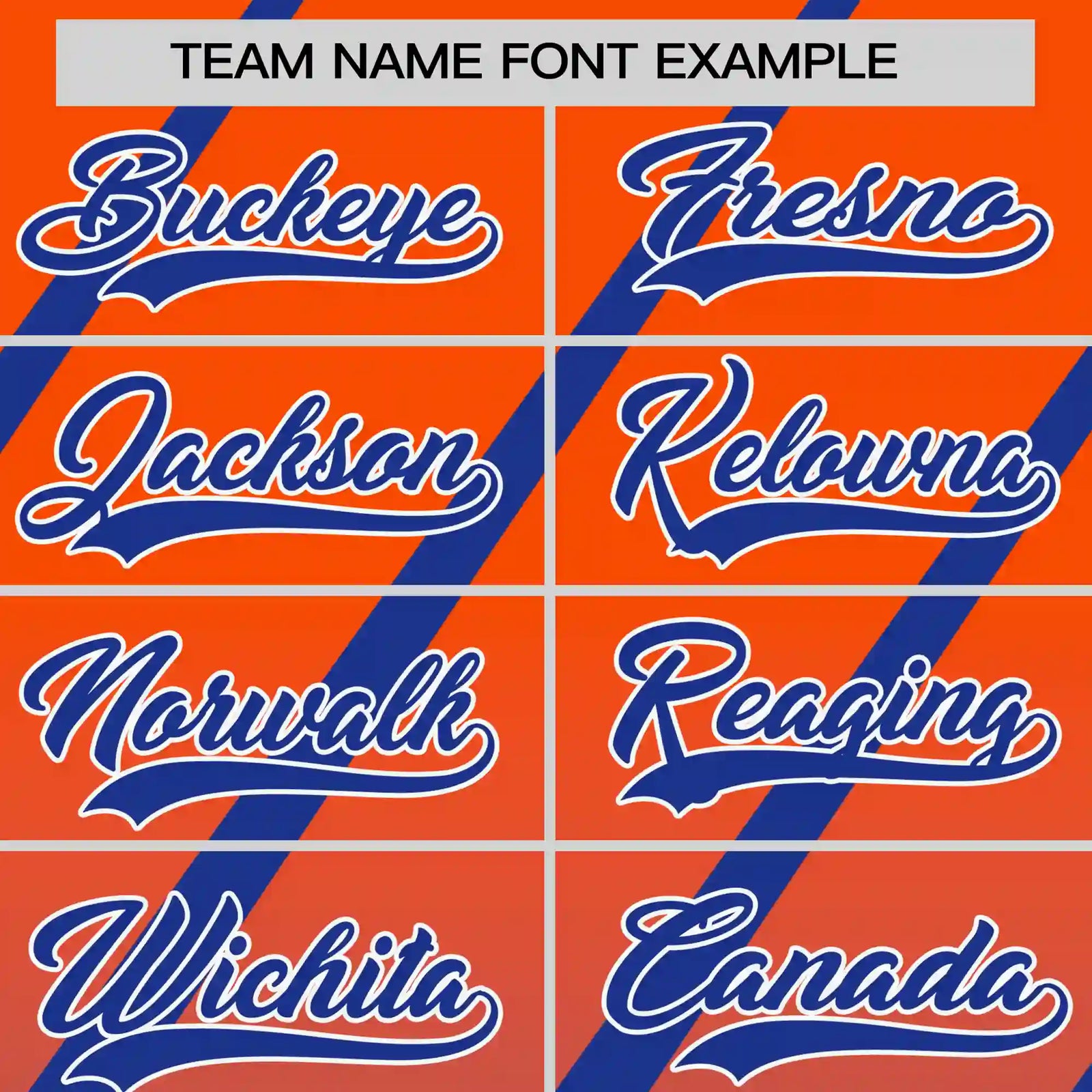 Custom Orange-Royal Blue Gradient Fashion Diagonal Stripe Performance T-Shirt