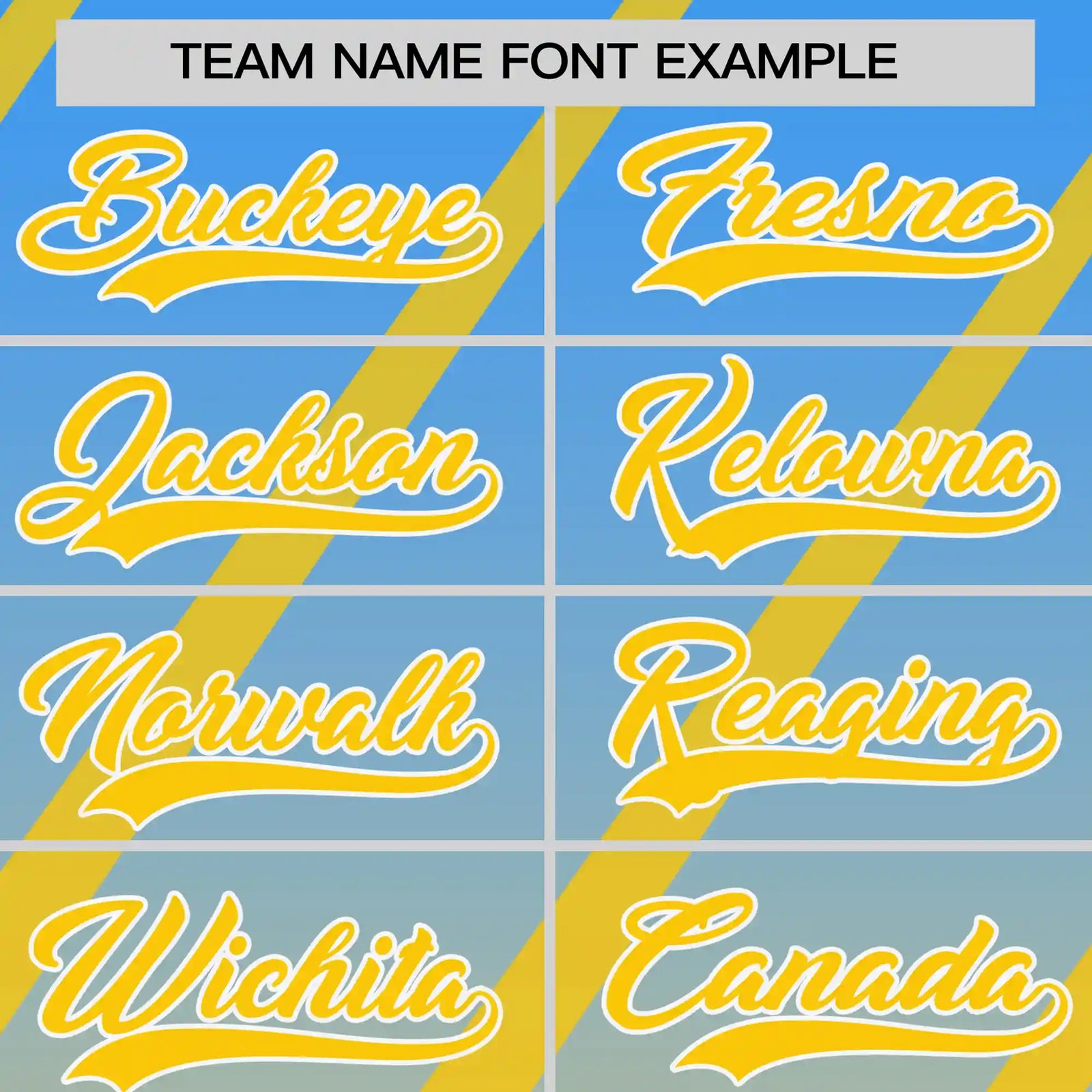 Custom Powder Blue-Gold01 Gradient Fashion Diagonal Stripe Performance T-Shirt