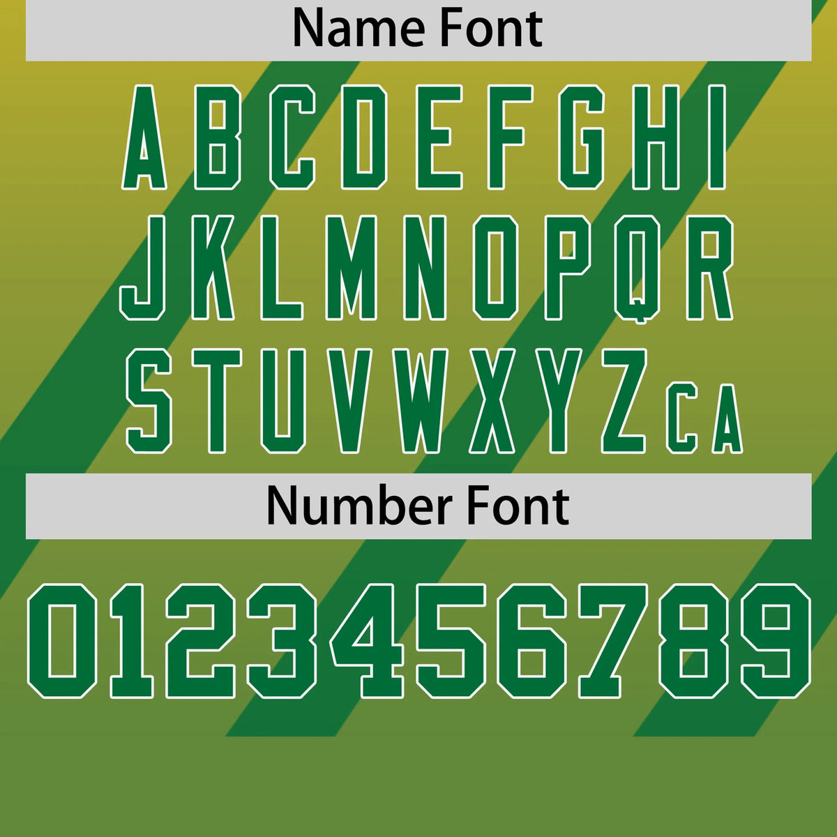 Custom Gold01-Kelly Green Gradient Fashion Diagonal Stripe Performance T-Shirt