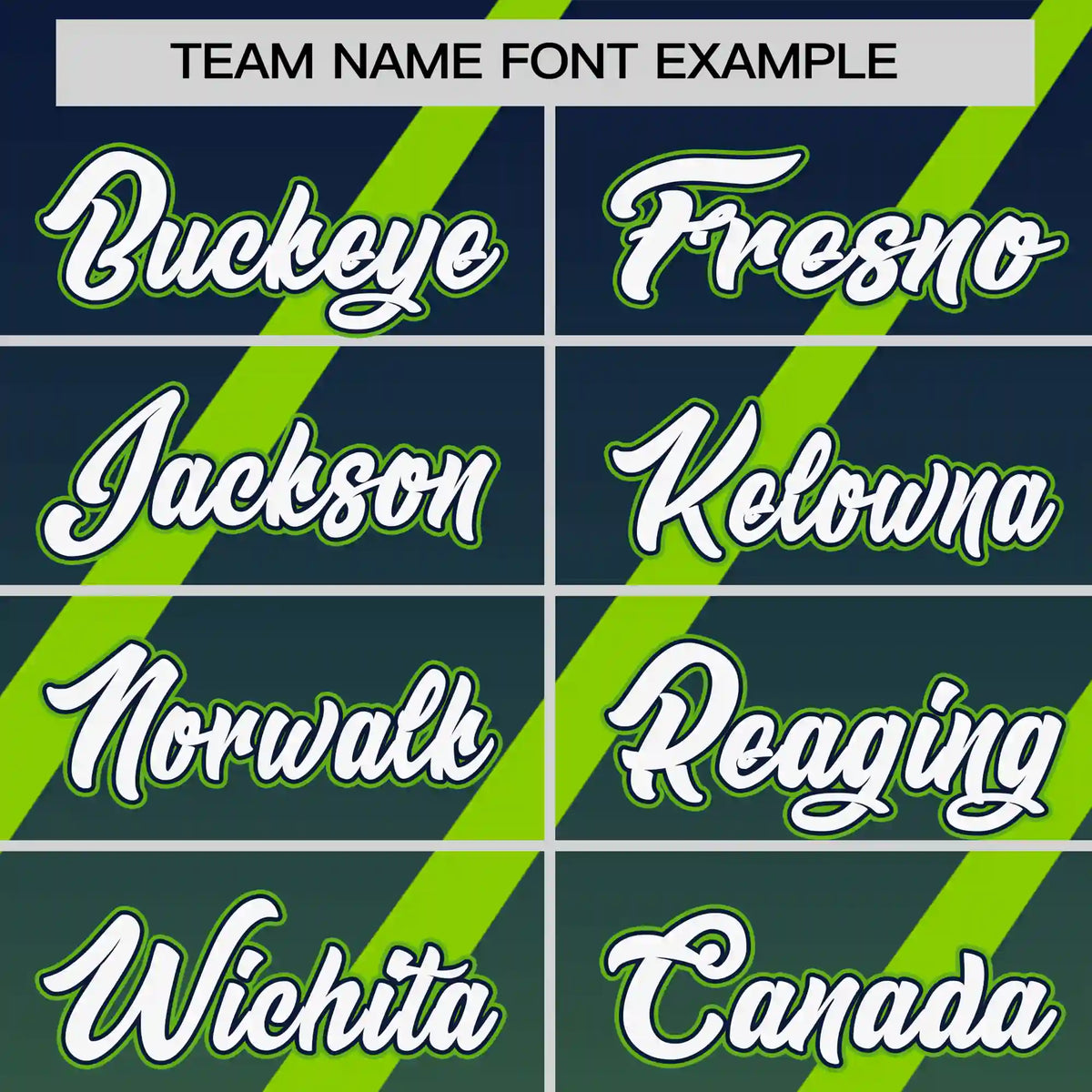 Custom Navy-Neon Green Gradient Fashion Diagonal Stripe Performance T-Shirt