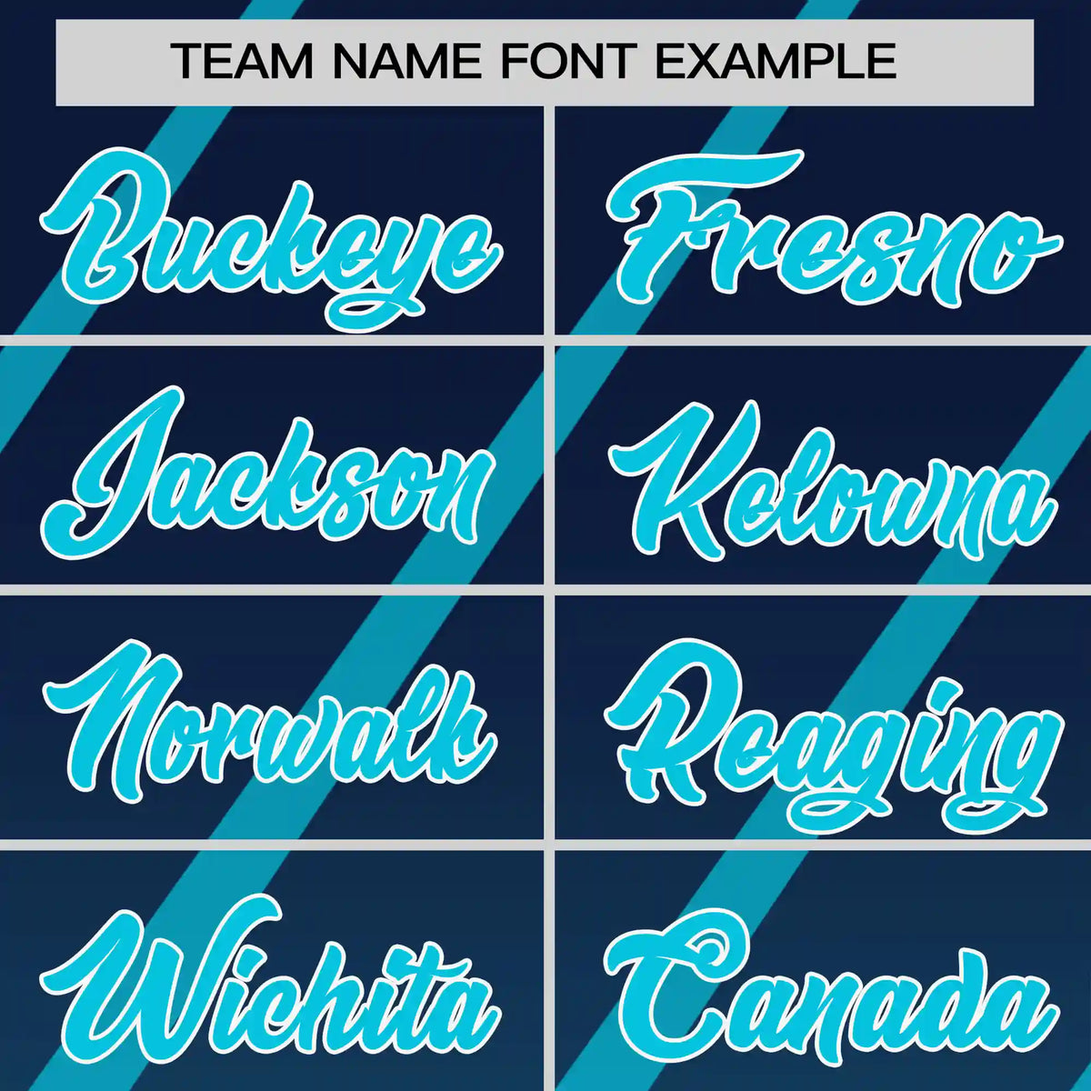 Custom Navy-Sky Blue Gradient Fashion Diagonal Stripe Performance T-Shirt