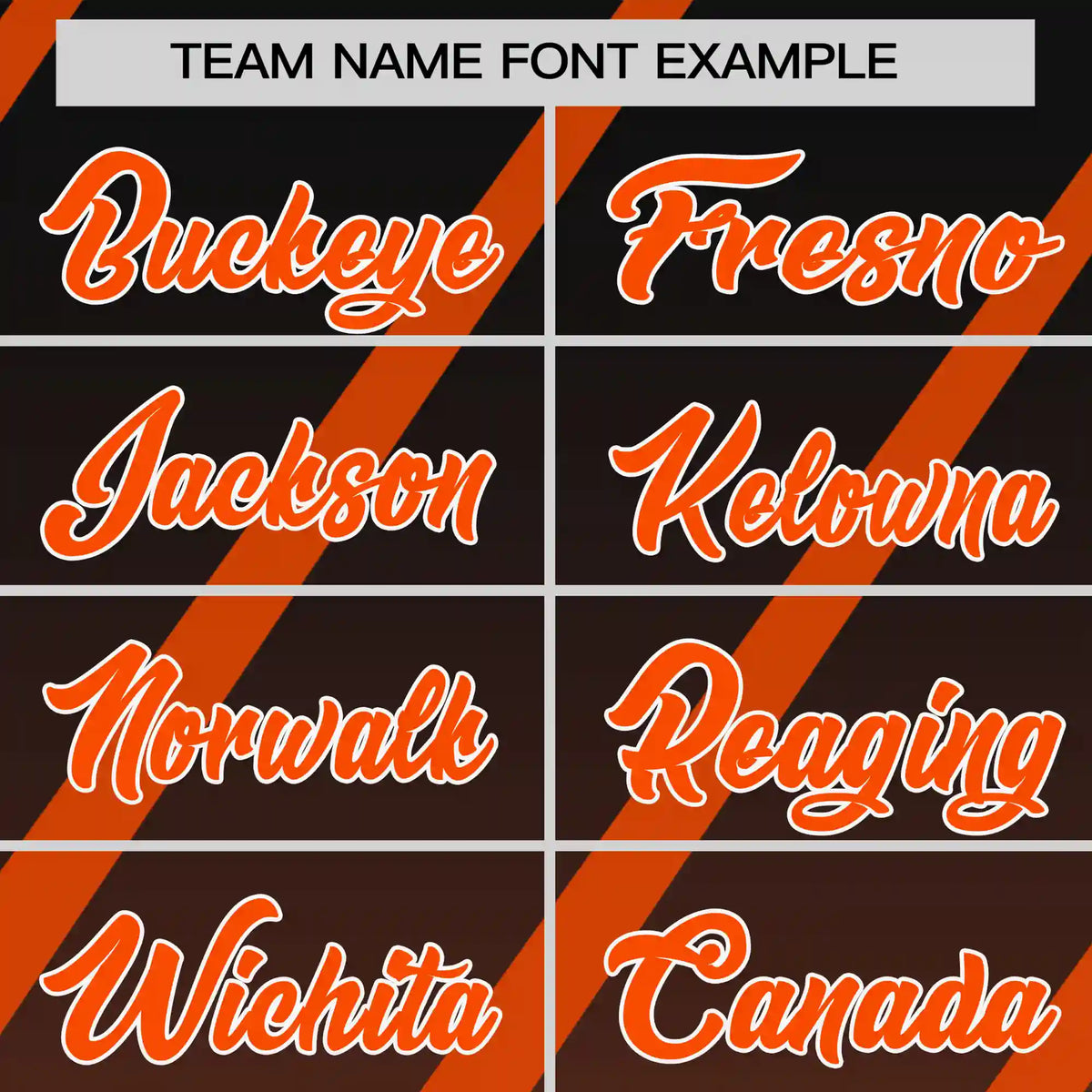 Custom Black-Orange Gradient Fashion Diagonal Stripe Performance T-Shirt