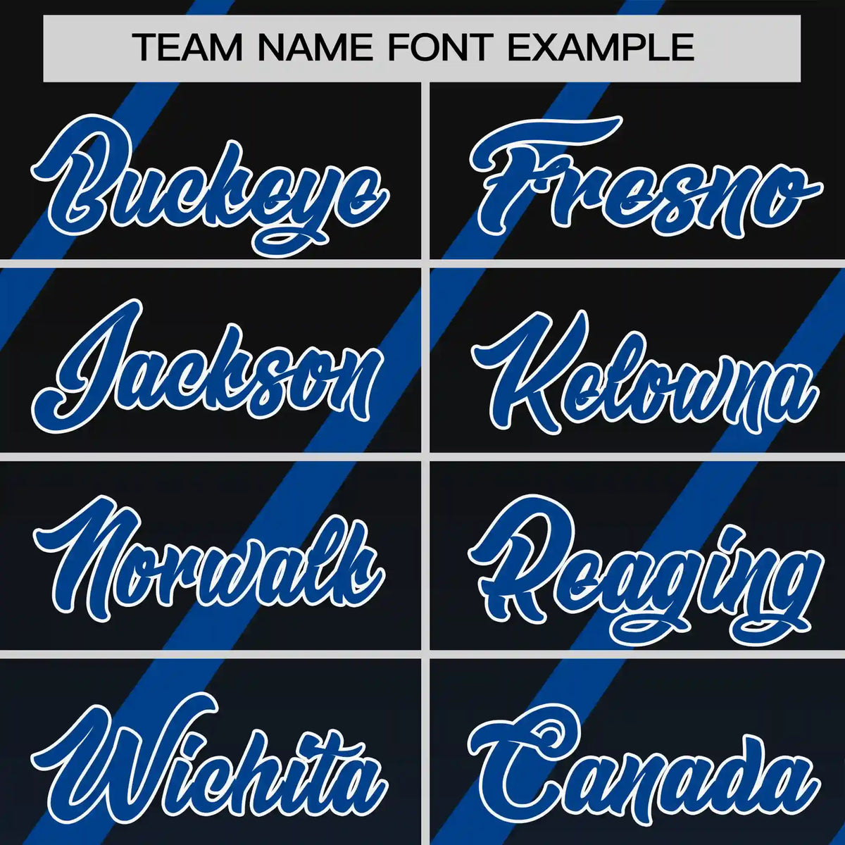 Custom Black-Royal Blue Gradient Fashion Diagonal Stripe Performance T-Shirt