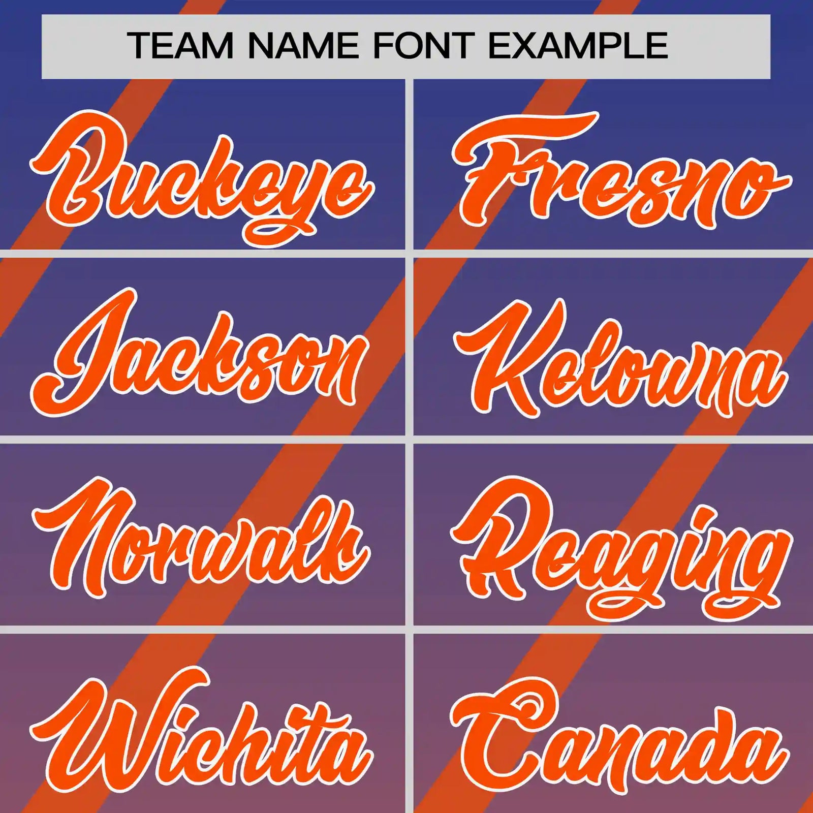 Custom Royal Blue-Orange Gradient Fashion Diagonal Stripe Performance T-Shirt