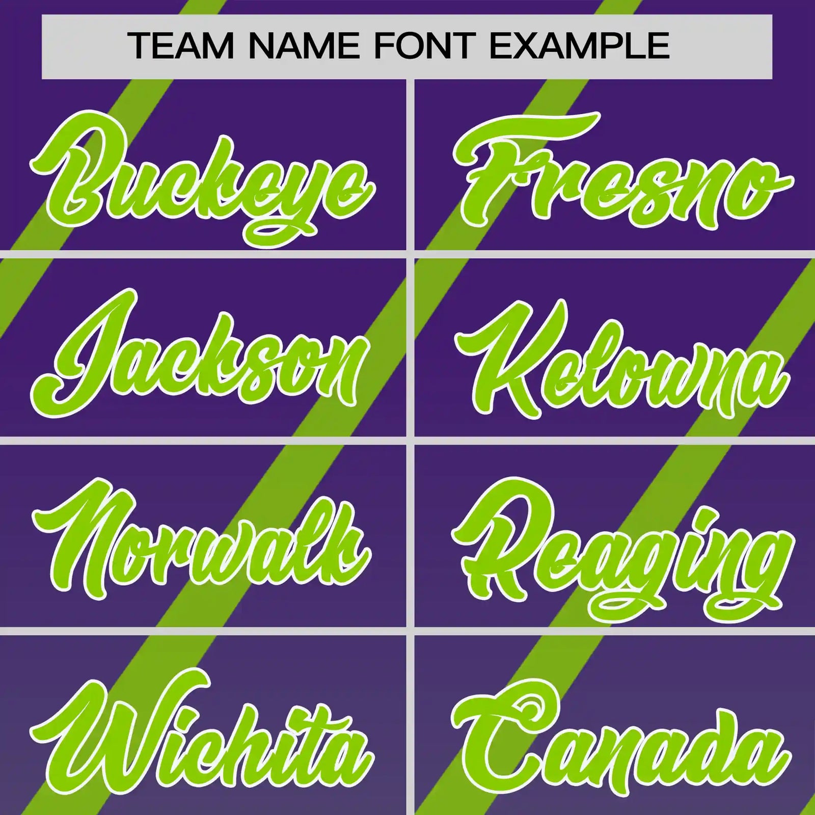 Custom Purple-Neon Green Gradient Fashion Diagonal Stripe Performance T-Shirt