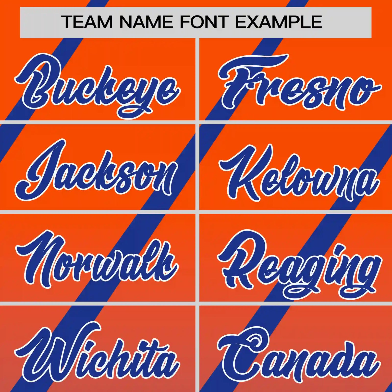 Custom Orange-Royal Blue Gradient Fashion Diagonal Stripe Performance T-Shirt