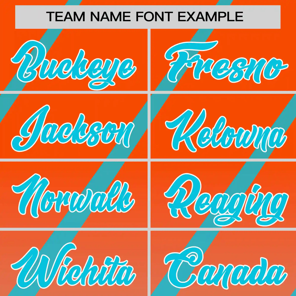 Custom Orange-Sky Blue Gradient Fashion Diagonal Stripe Performance T-Shirt