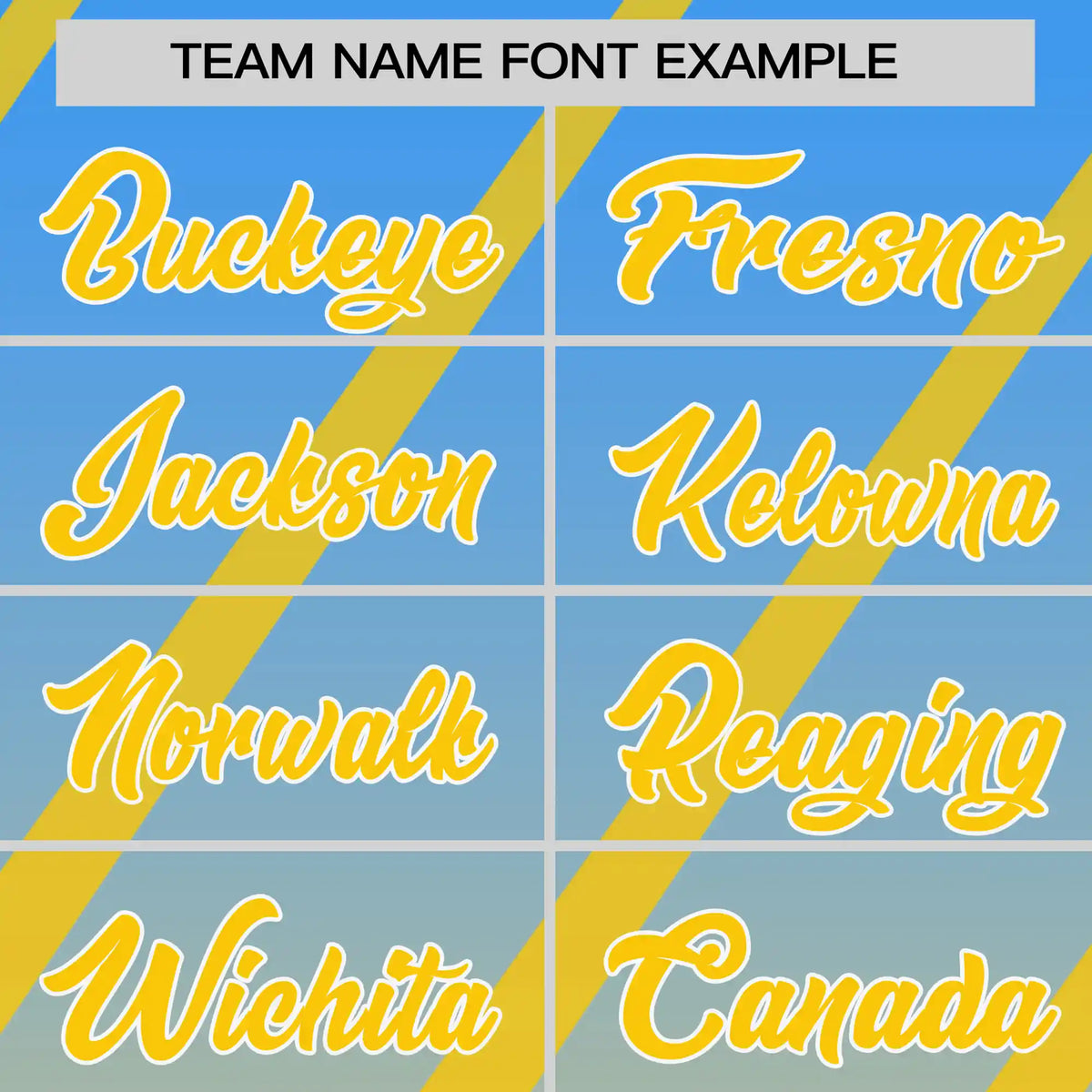 Custom Powder Blue-Gold01 Gradient Fashion Diagonal Stripe Performance T-Shirt