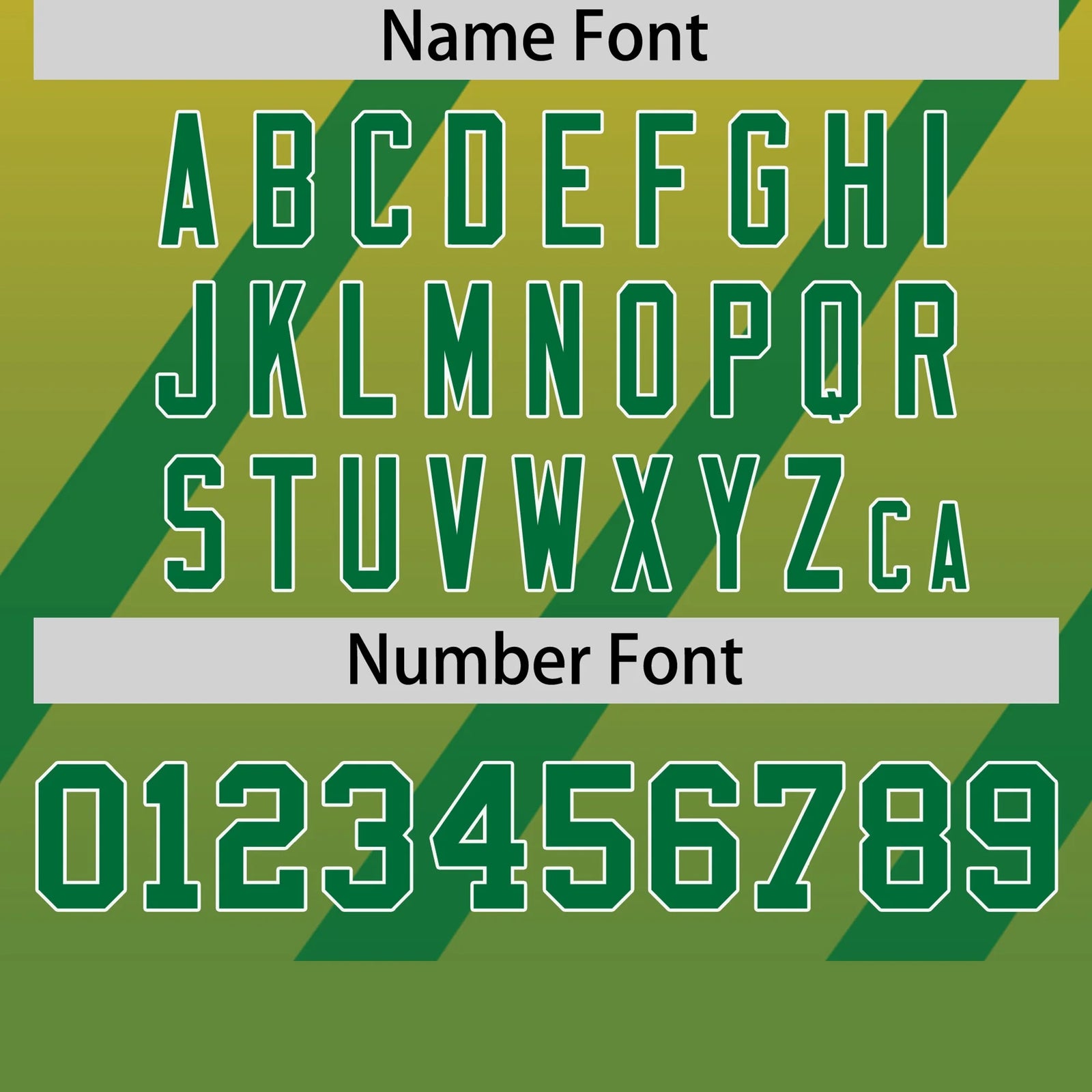 Custom Gold01-Kelly Green Gradient Fashion Diagonal Stripe Performance T-Shirt