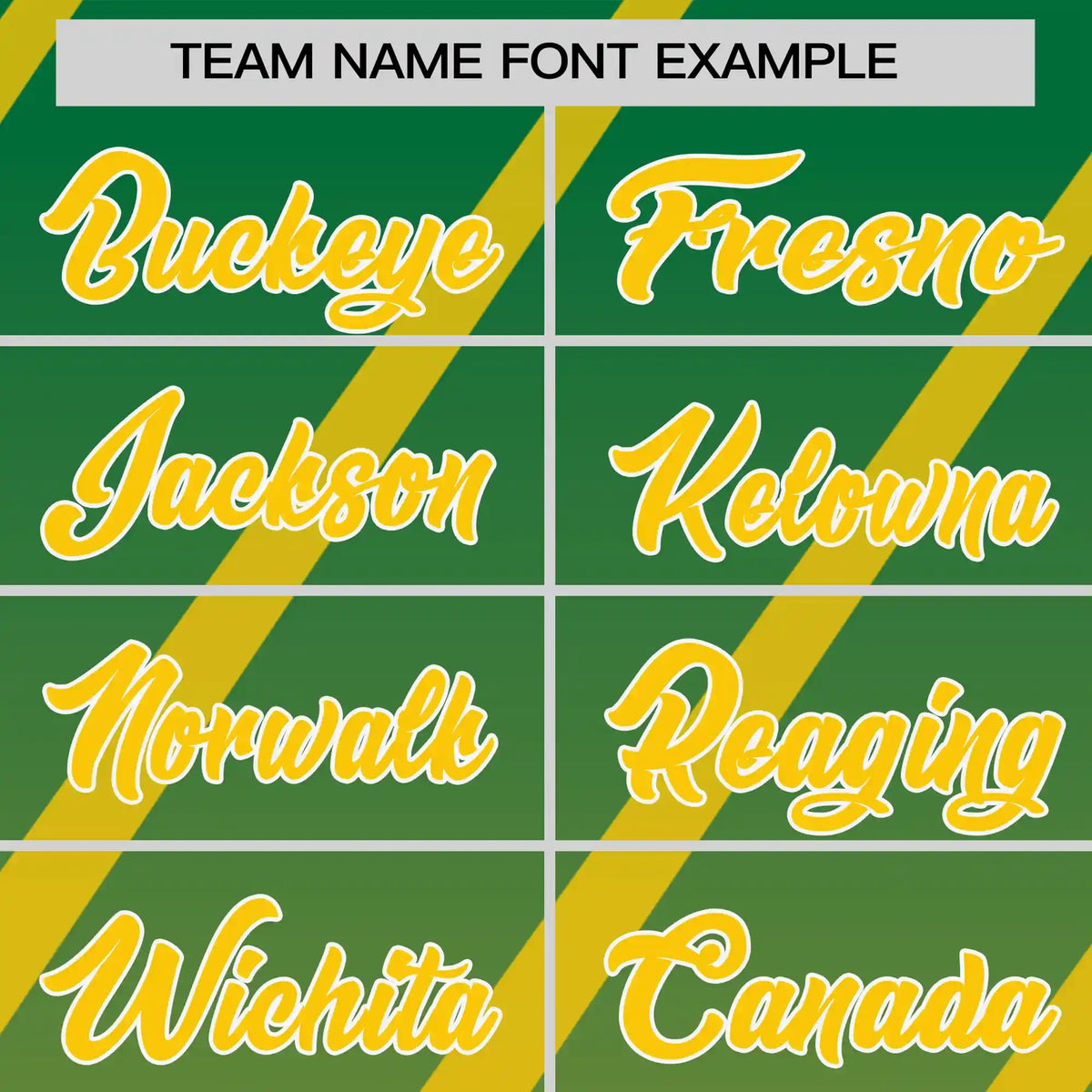 Custom Kelly Green-Gold01 Gradient Fashion Diagonal Stripe Performance T-Shirt