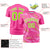 Custom Pink Graffiti Pattern Design Performance T-Shirt