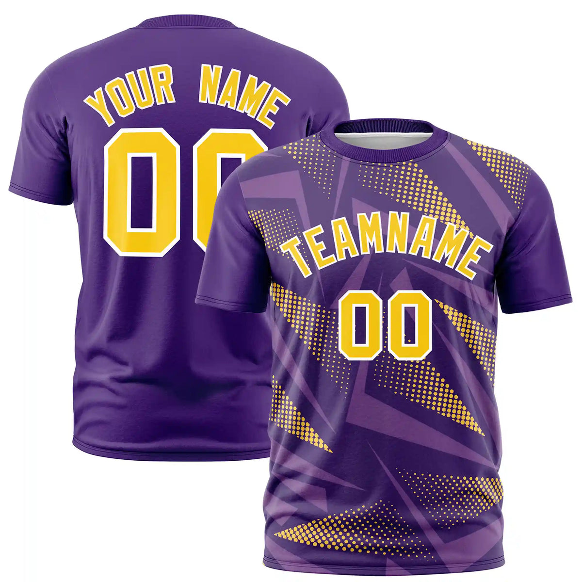 Custom Purple Graffiti Pattern Design Performance T-Shirt