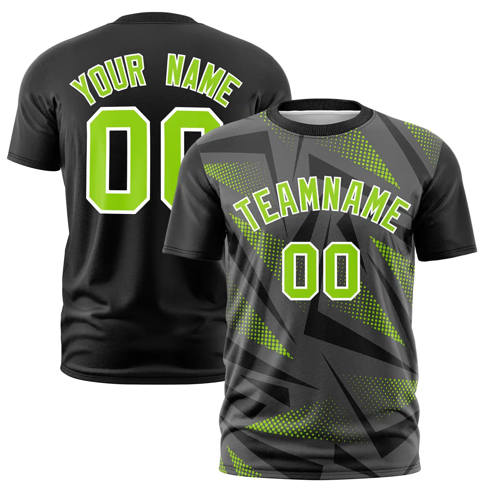 Custom Black Graffiti Pattern Design Performance T-Shirt