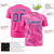 Custom Pink Graffiti Pattern Design Performance T-Shirt