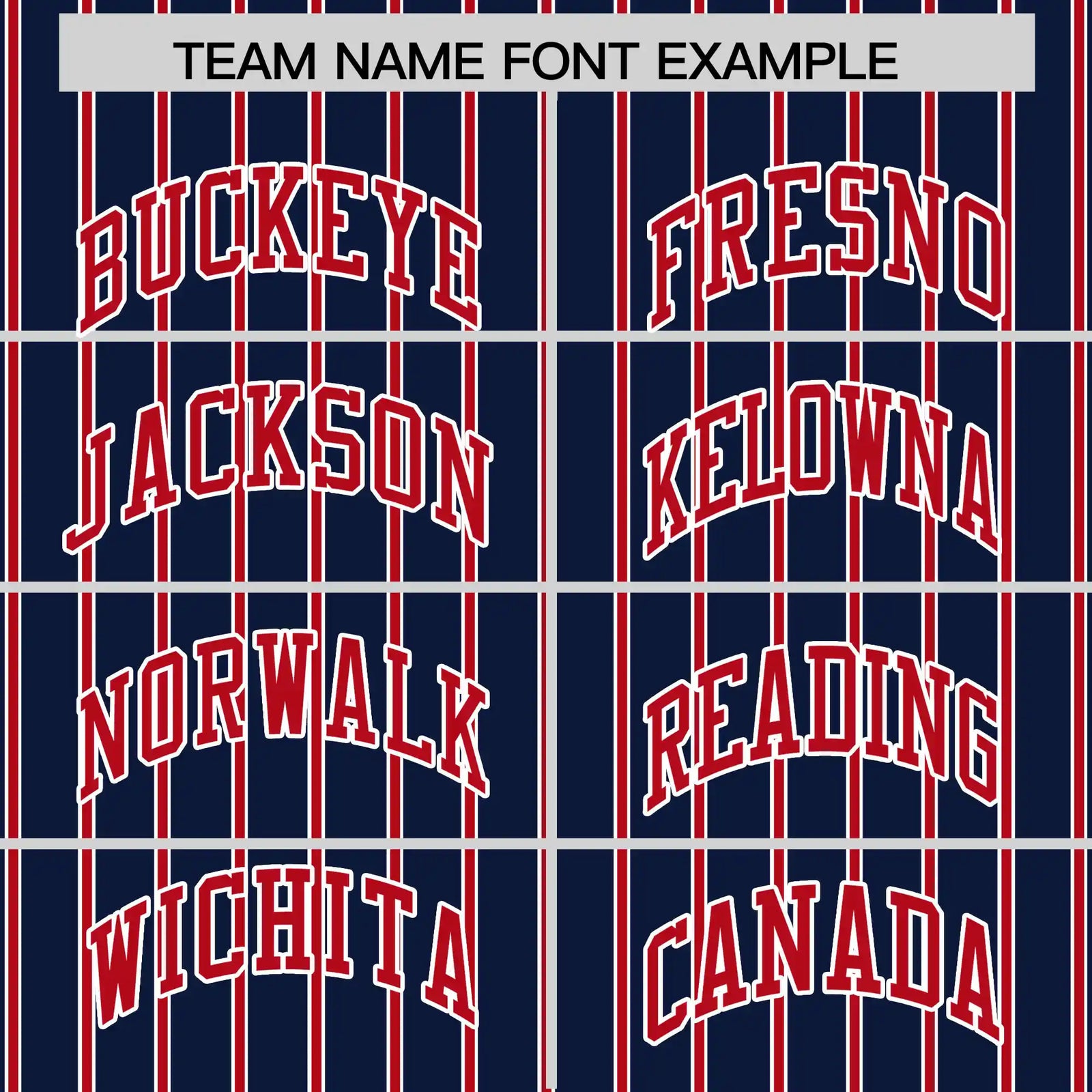 Custom Navy White-Red Pinstripe Pattern Design Performance T-Shirt