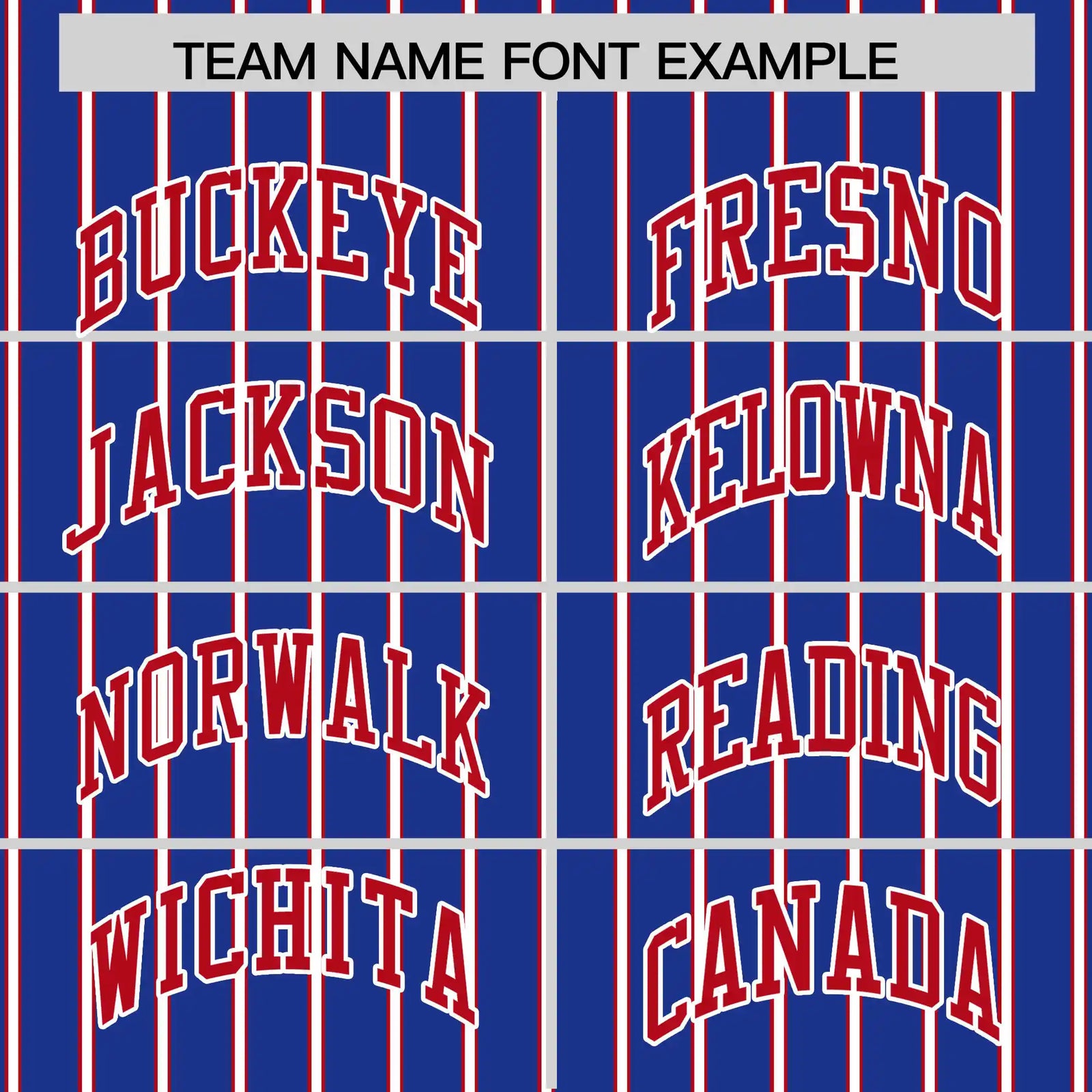 Custom Royal Blue White-Red Pinstripe Pattern Design Performance T-Shirt