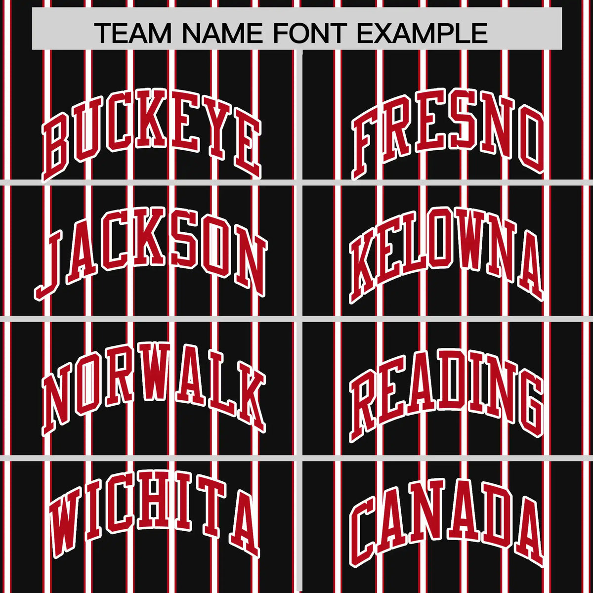 Custom Black White-Red Pinstripe Pattern Design Performance T-Shirt