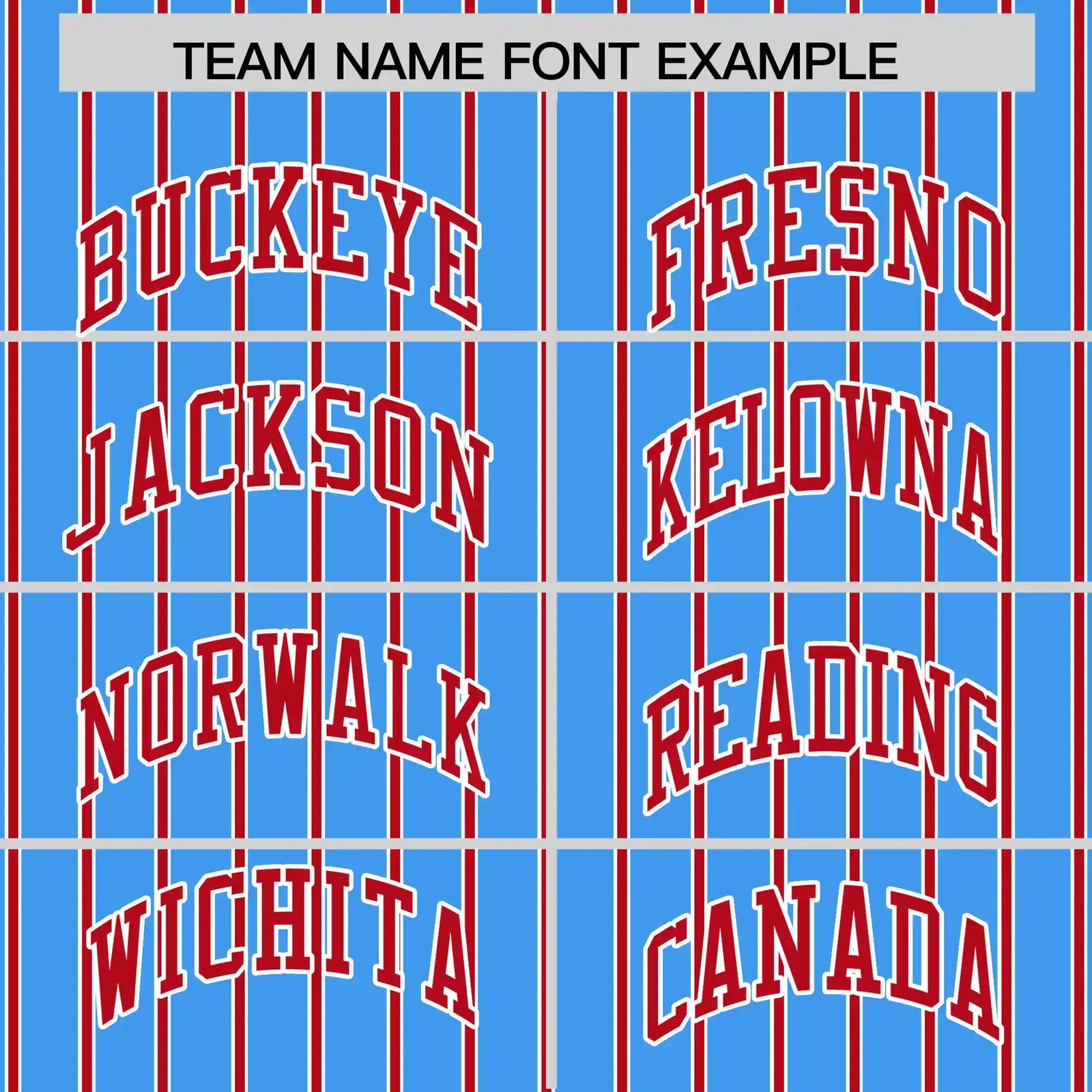 Custom Powder Blue White-Red Pinstripe Pattern Design Performance T-Shirt