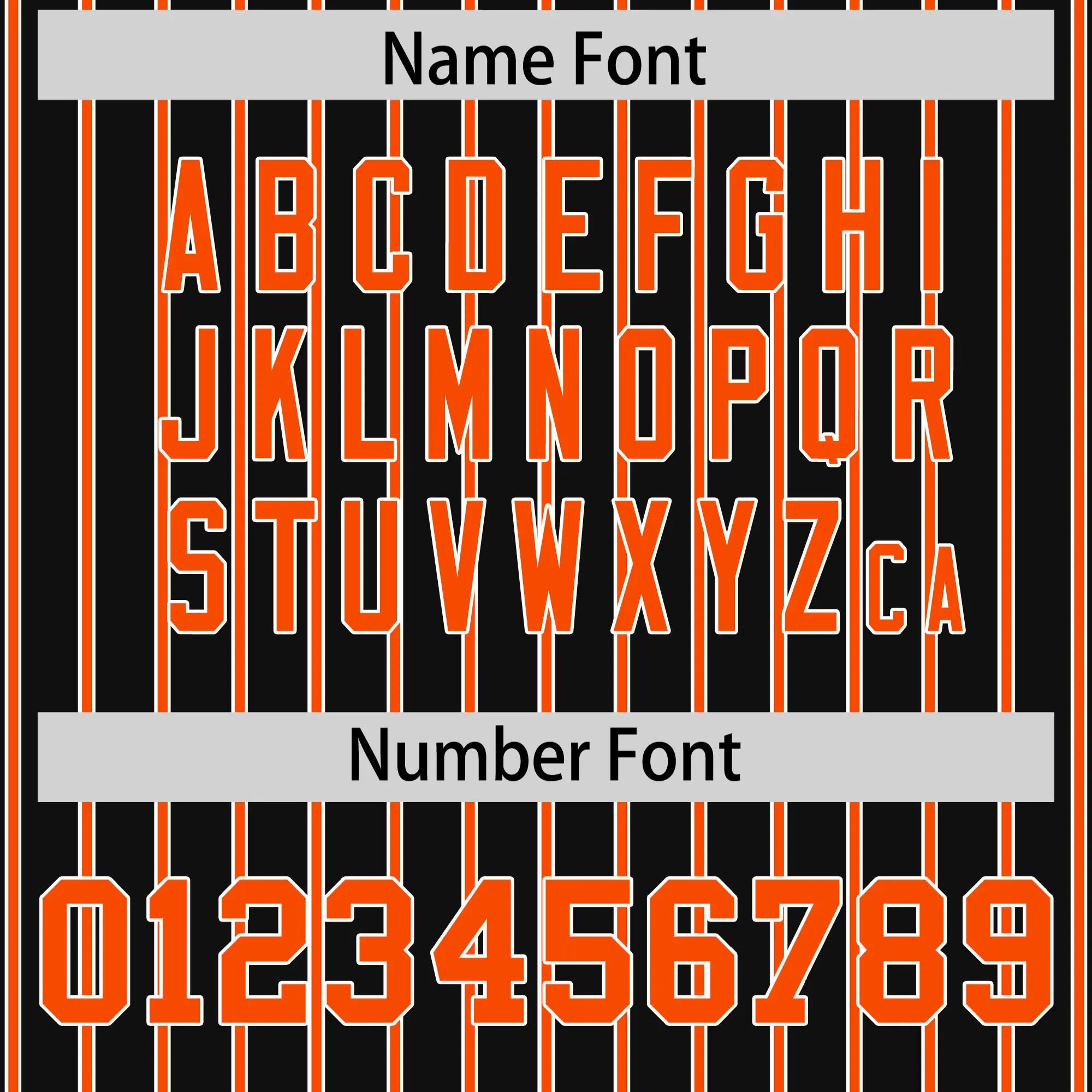 Custom Black White-Orange Pinstripe Pattern Design Performance T-Shirt