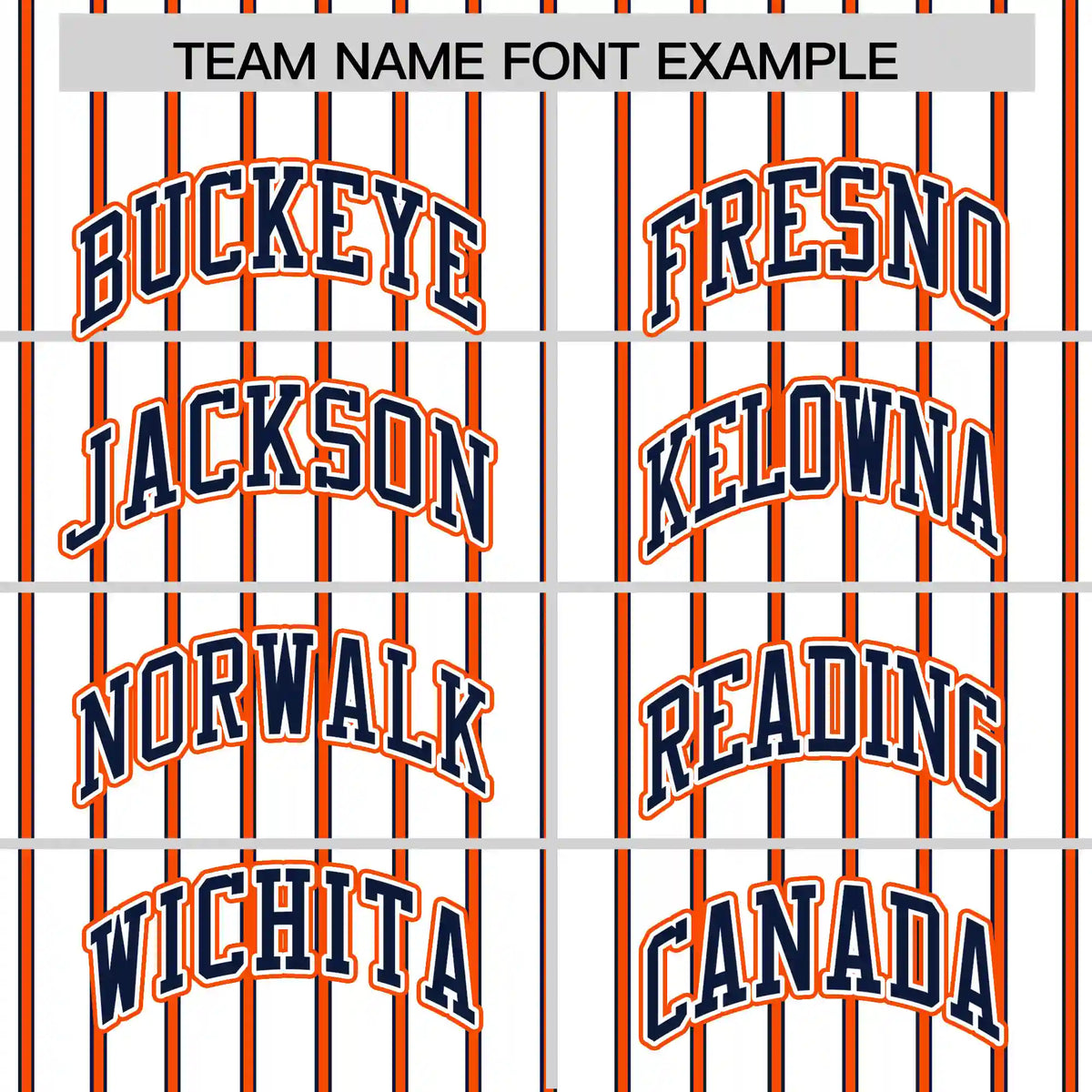 Custom White Navy-Orange Pinstripe Pattern Design Performance T-Shirt