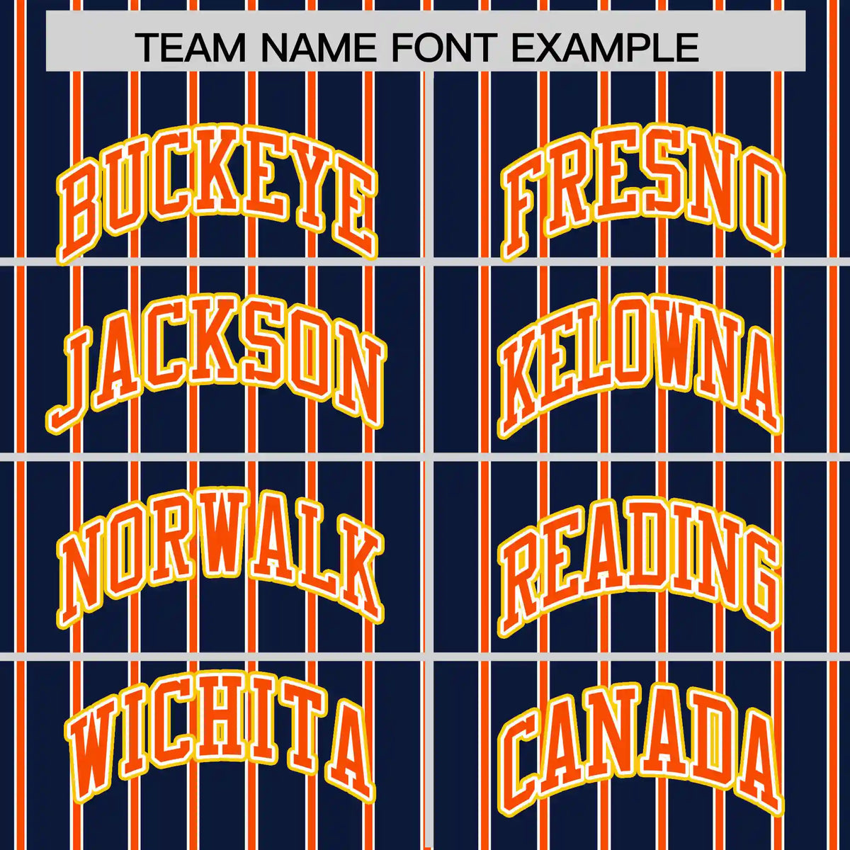 Custom Navy White-Orange Pinstripe Pattern Design Performance T-Shirt