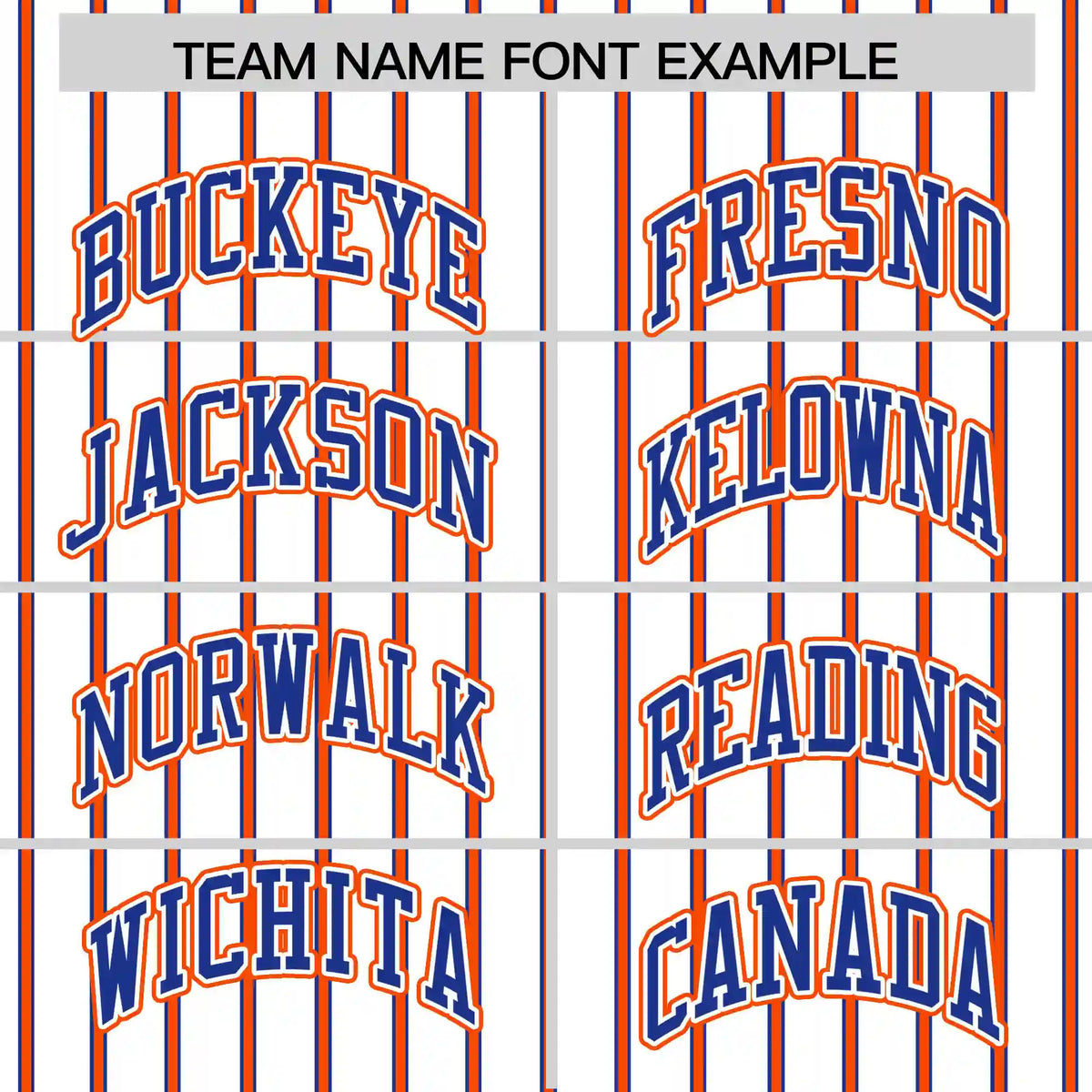 Custom White Royal Blue-Orange Pinstripe Pattern Design Performance T-Shirt