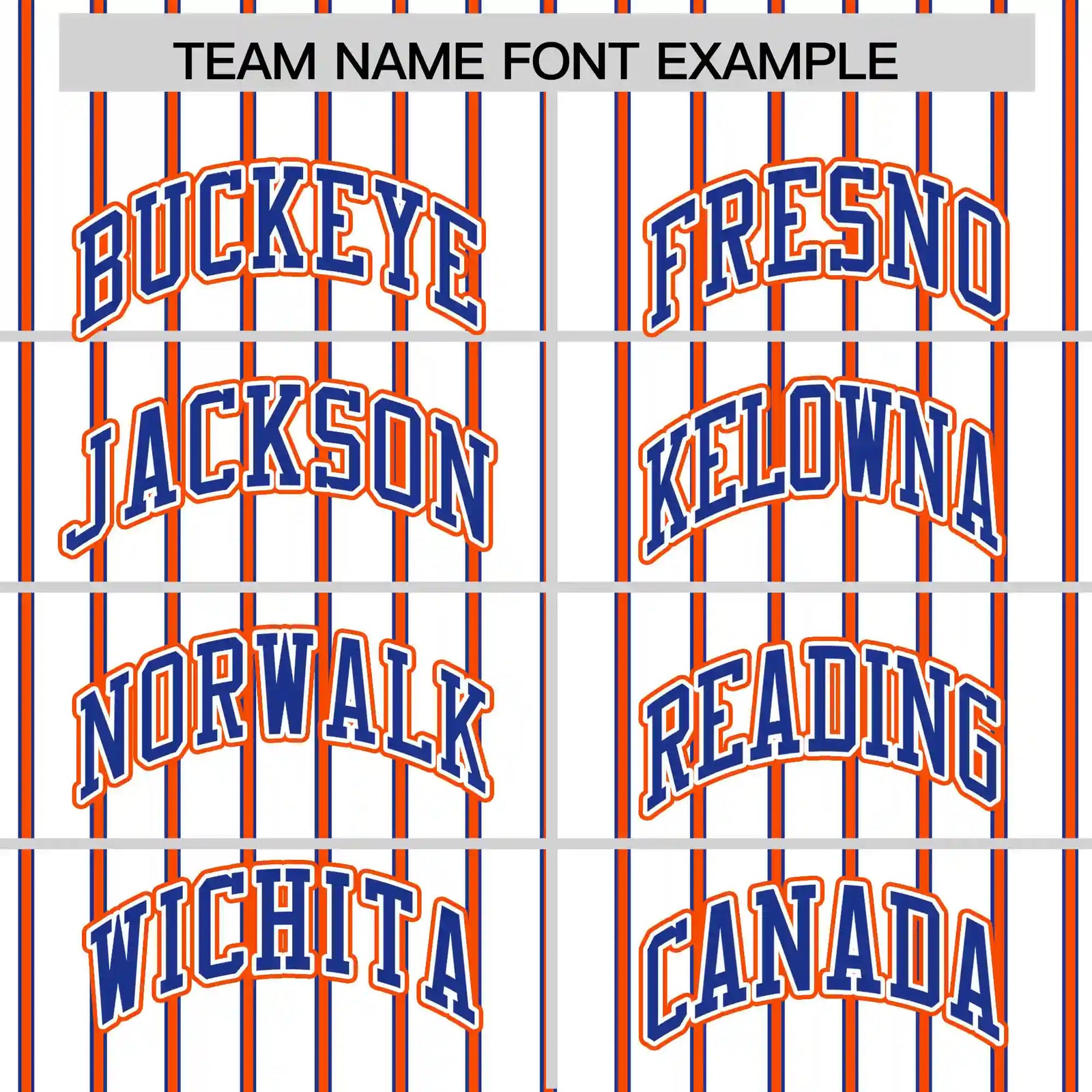 Custom White Royal Blue-Orange Pinstripe Pattern Design Performance T-Shirt