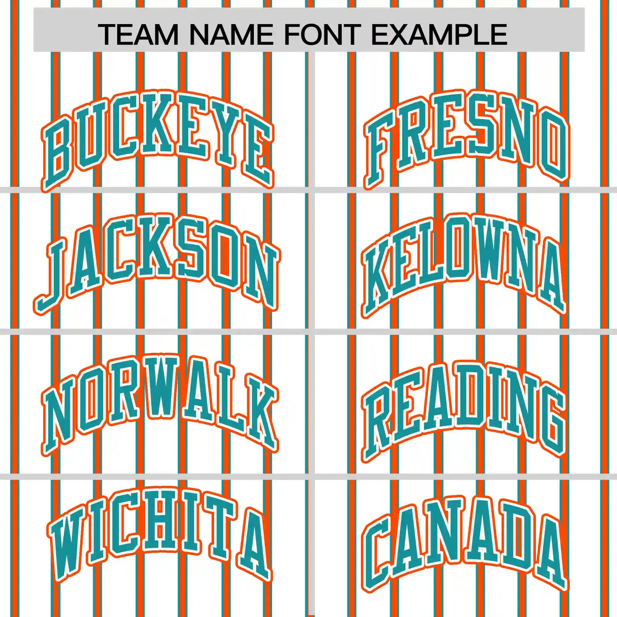 Custom White Aqua-Orange Pinstripe Pattern Design Performance T-Shirt