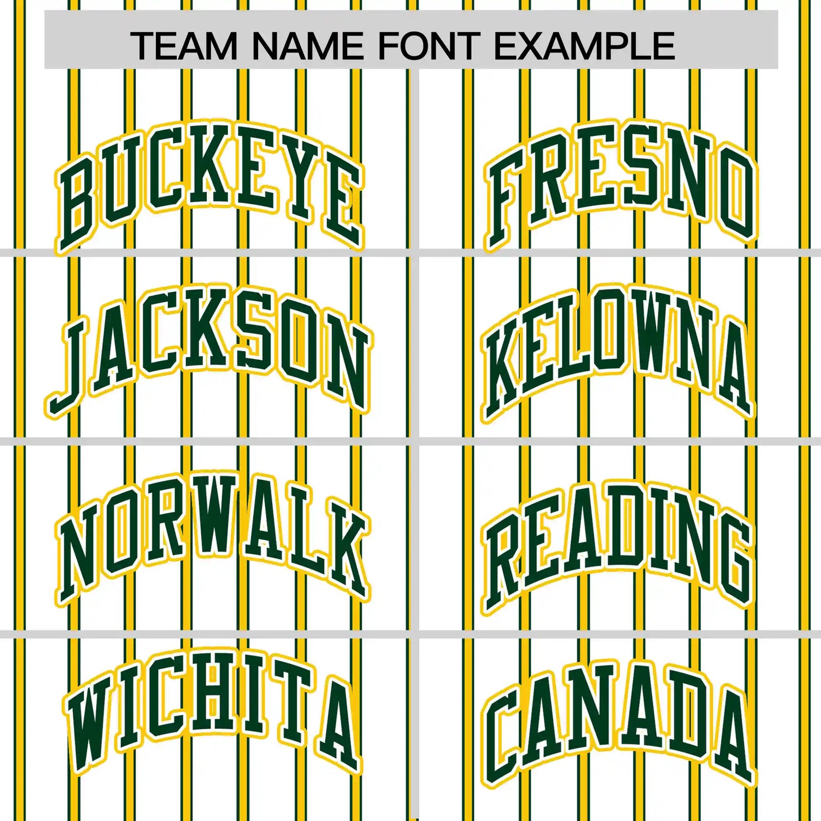 Custom White Green-Gold01 Pinstripe Pattern Design Performance T-Shirt