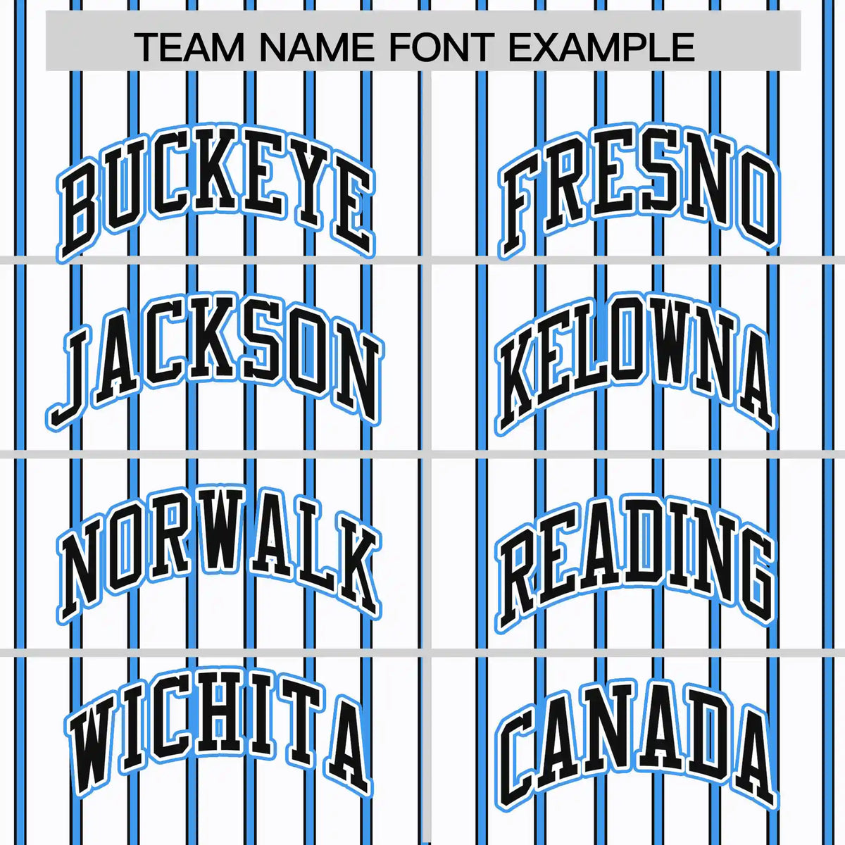 Custom White Powder Blue-Black Pinstripe Pattern Design Performance T-Shirt