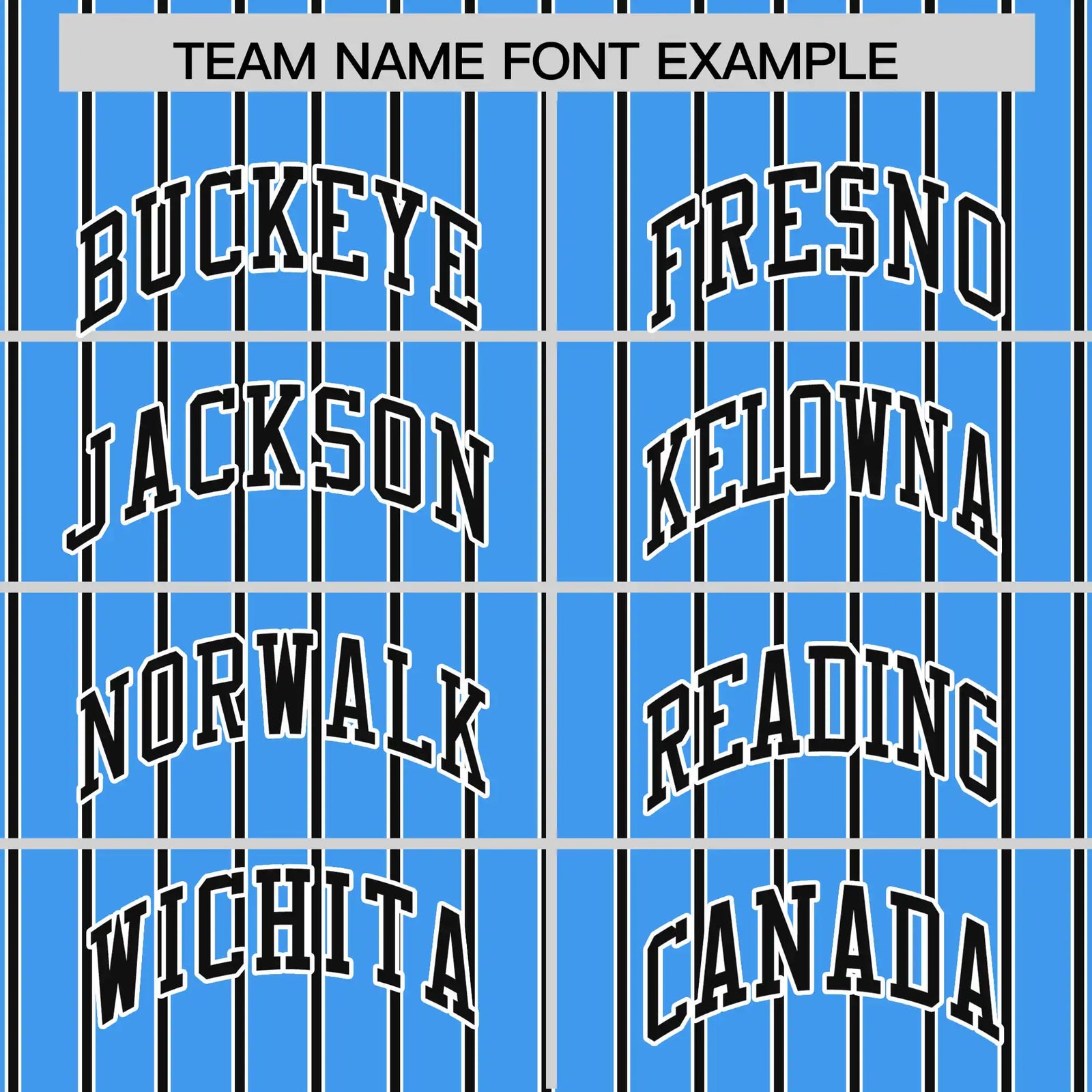 Custom Powder Blue White-Black Pinstripe Pattern Design Performance T-Shirt