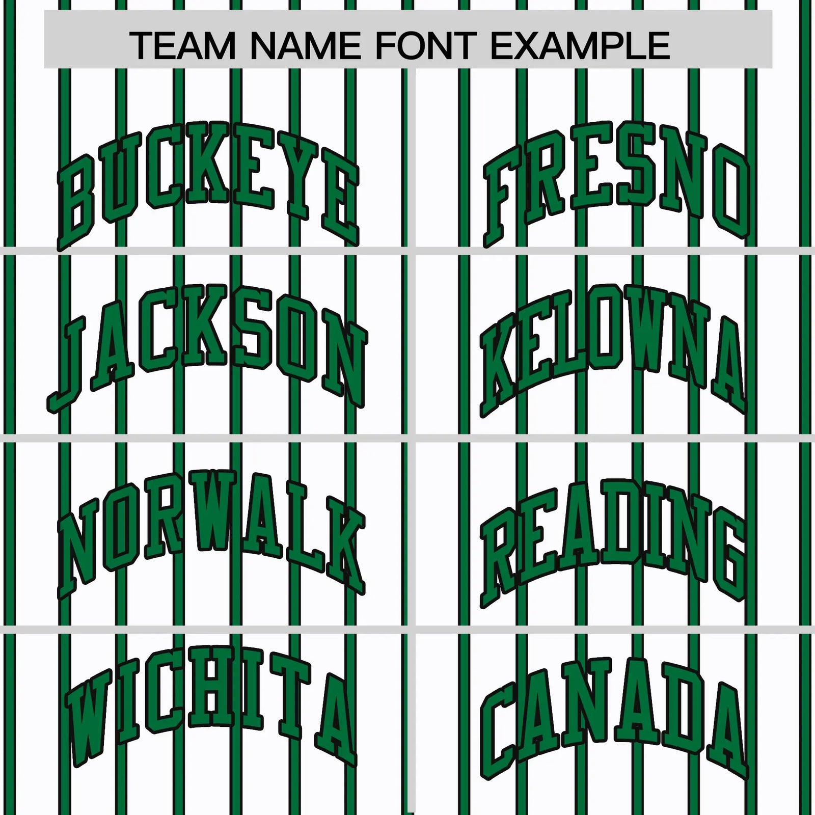 Custom White Kelly Green-Black Pinstripe Pattern Design Performance T-Shirt