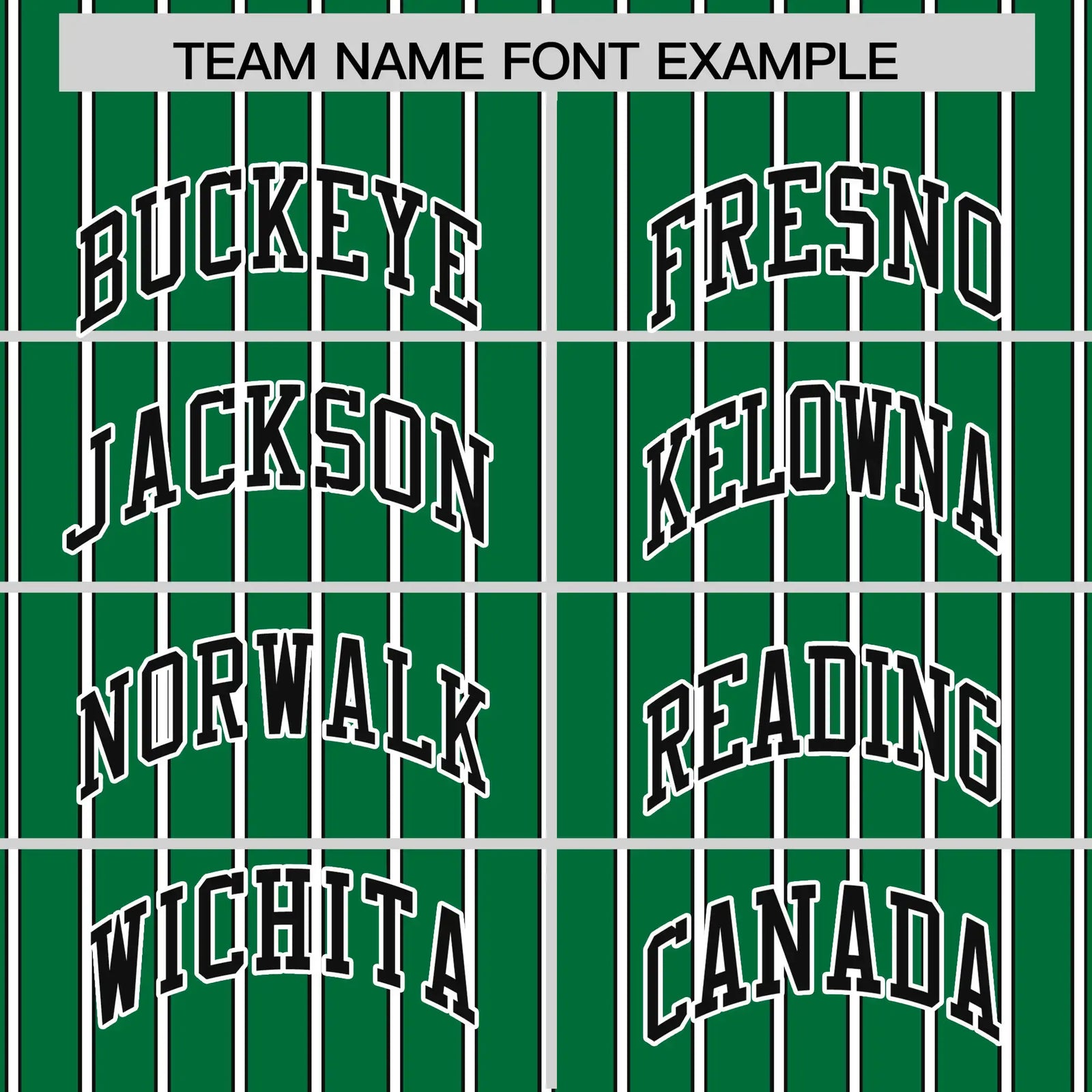 Custom Kelly Green White-Black Pinstripe Pattern Design Performance T-Shirt