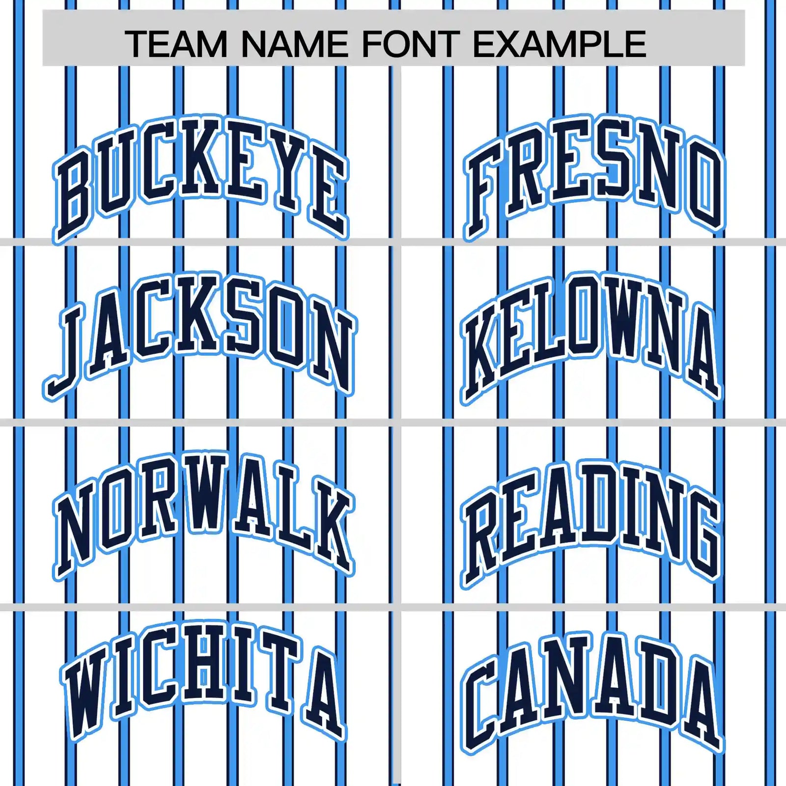 Custom White Navy-Powder Blue Pinstripe Pattern Design Performance T-Shirt