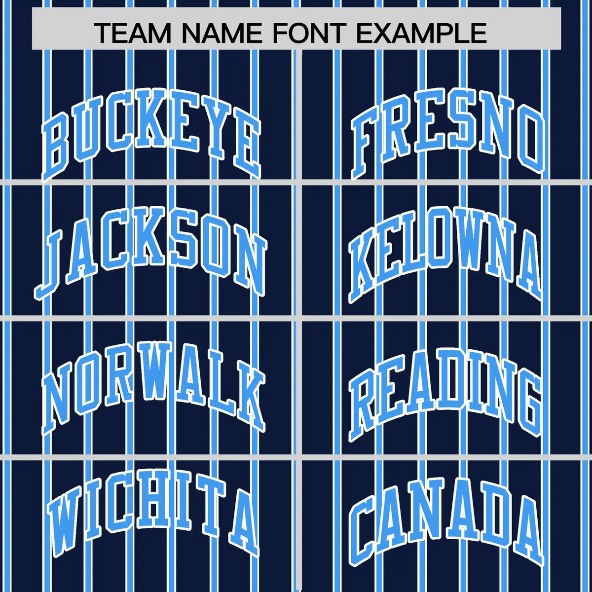 Custom Navy White-Powder Blue Pinstripe Pattern Design Performance T-Shirt