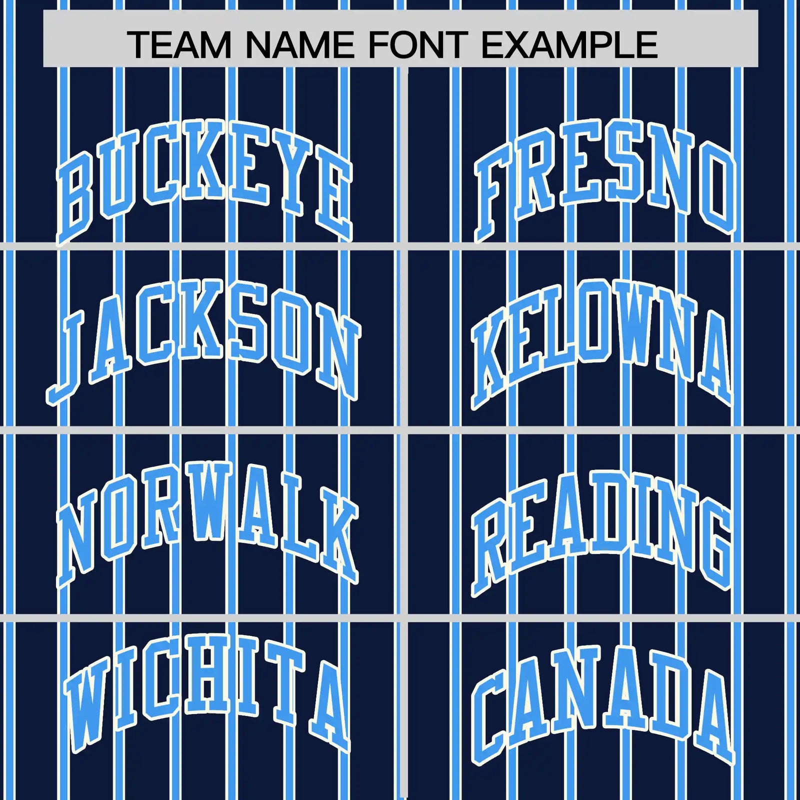 Custom Navy White-Powder Blue Pinstripe Pattern Design Performance T-Shirt