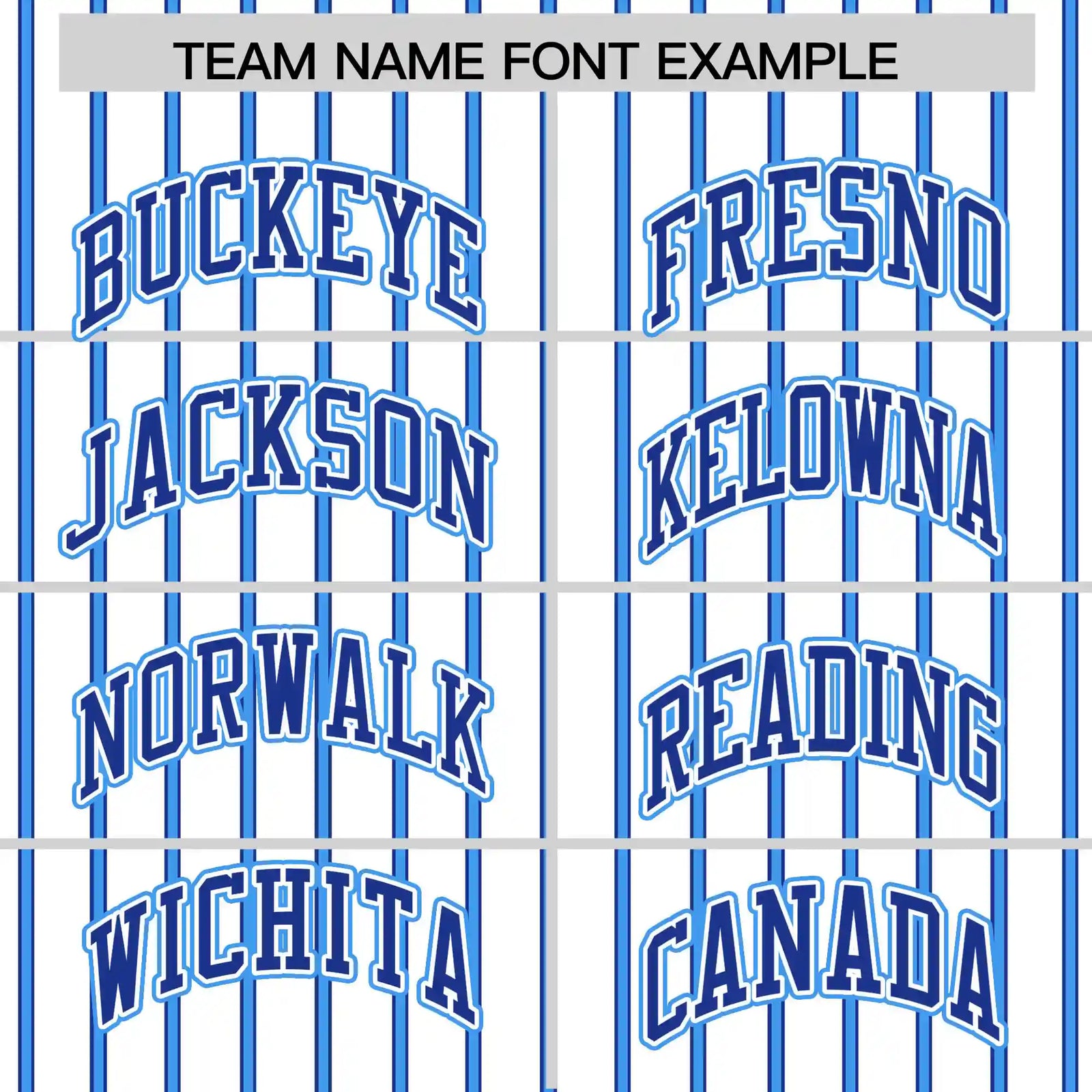 Custom White Royal Blue-Powder Blue Pinstripe Pattern Design Performance T-Shirt