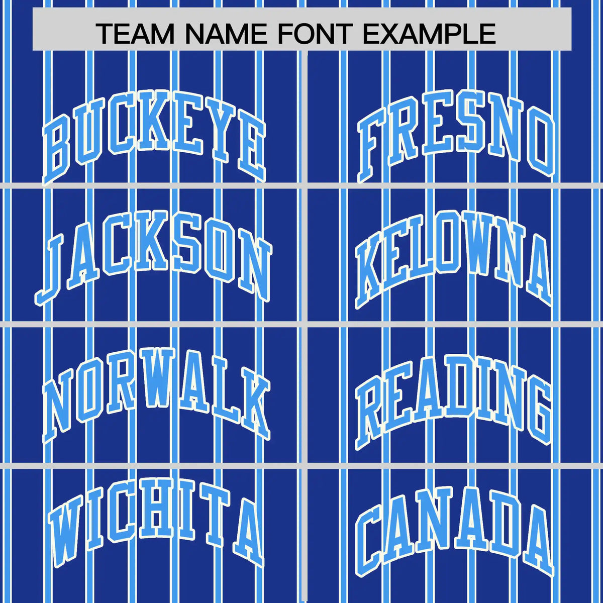 Custom Royal Blue White-Powder Blue Pinstripe Pattern Design Performance T-Shirt