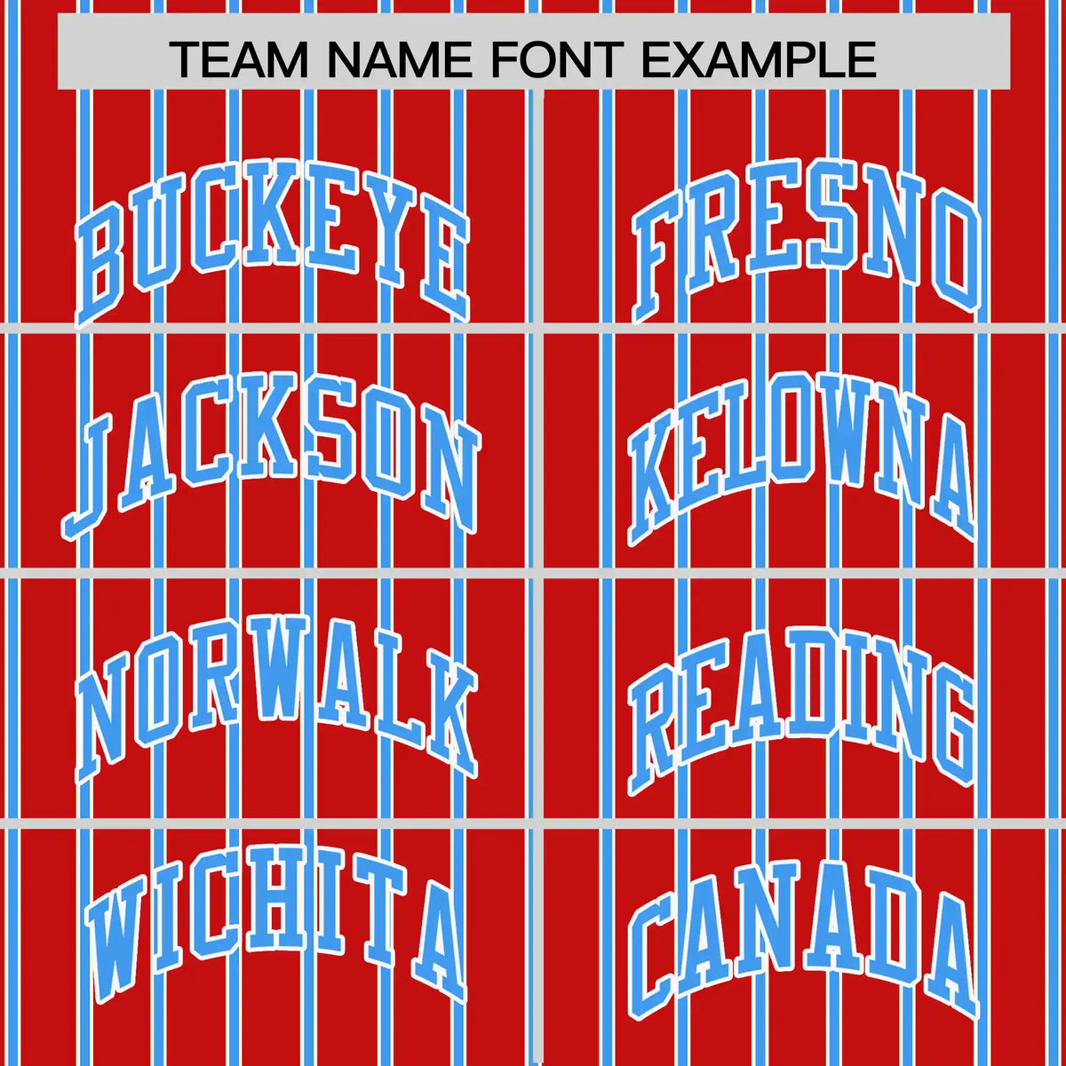 Custom Red White-Powder Blue Pinstripe Pattern Design Performance T-Shirt