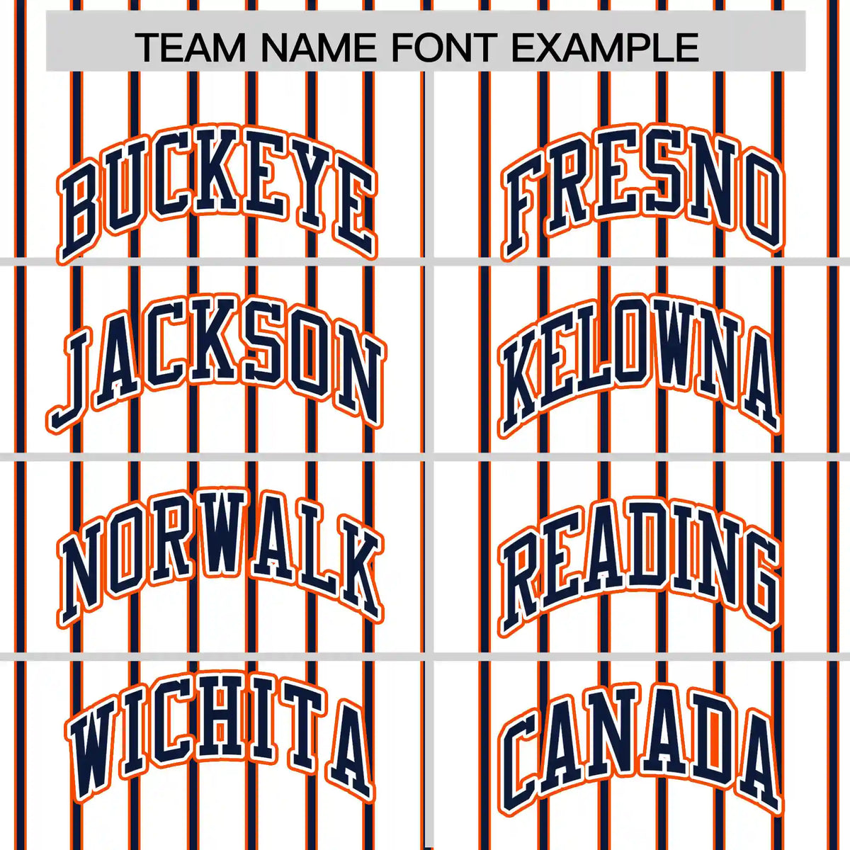 Custom White Orange-Navy Pinstripe Pattern Design Performance T-Shirt