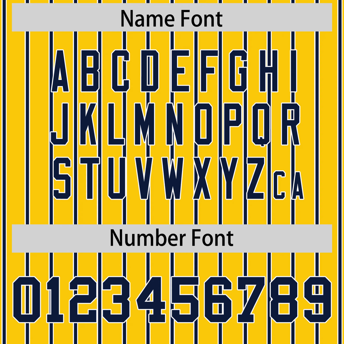 Custom Gold01 White-Navy Pinstripe Pattern Design Performance T-Shirt