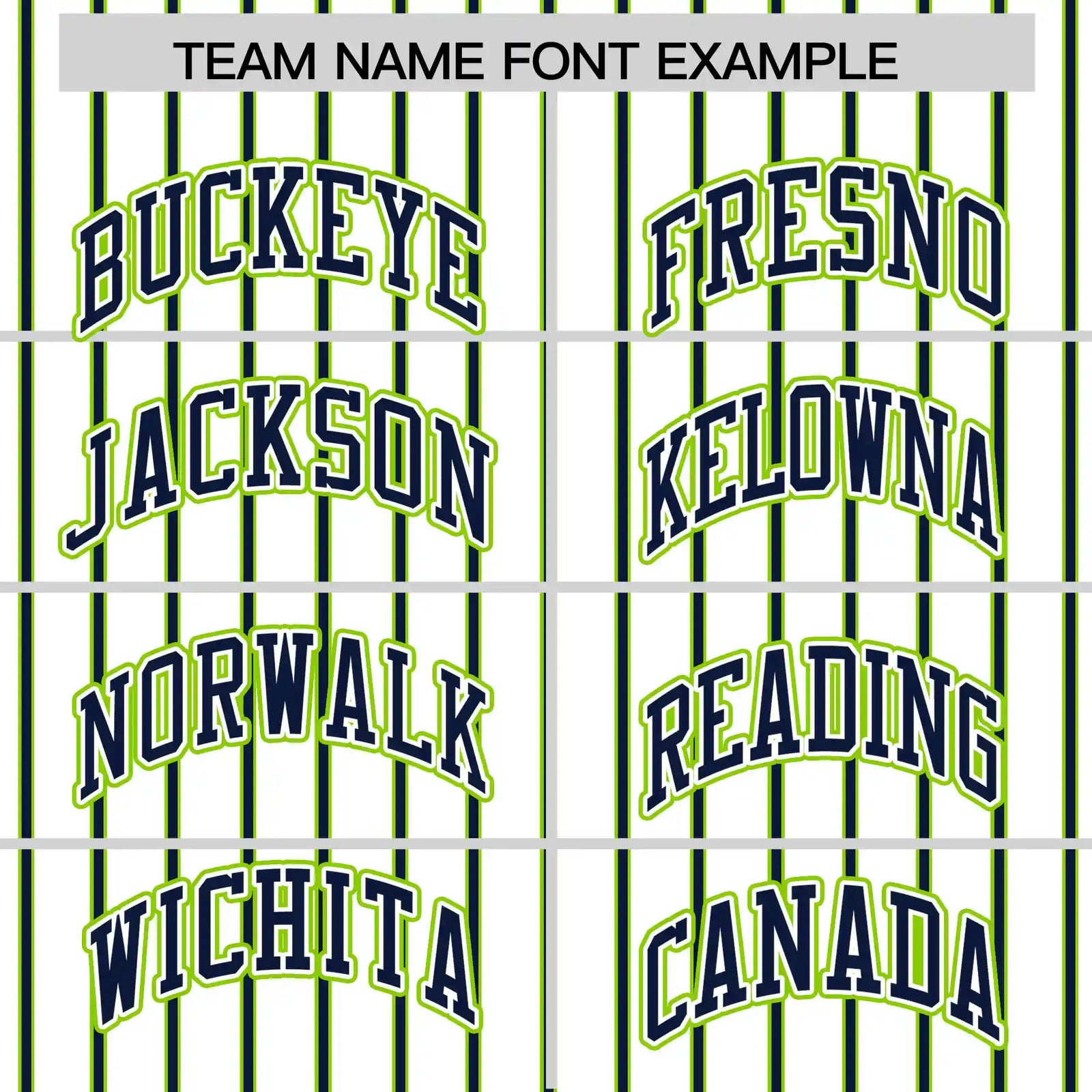Custom White Neon Green-Navy Pinstripe Pattern Design Performance T-Shirt
