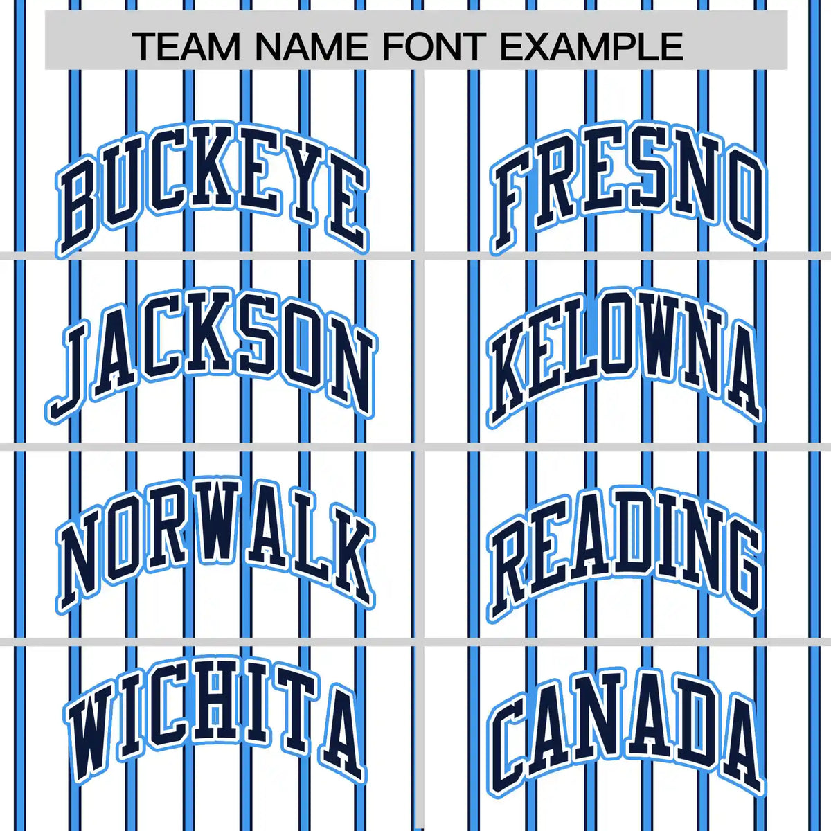 Custom White Powder Blue-Navy Pinstripe Pattern Design Performance T-Shirt