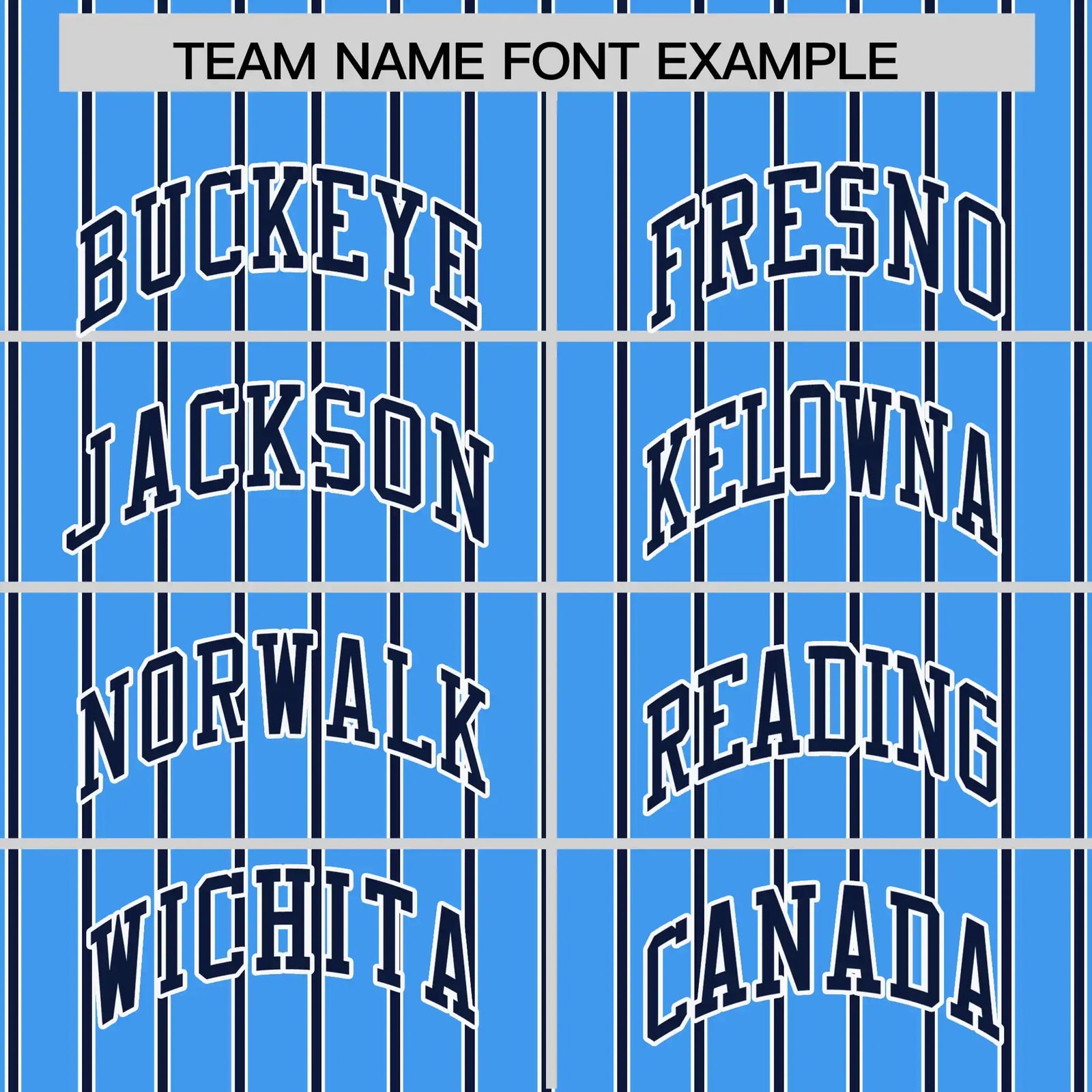 Custom Powder Blue White-Navy Pinstripe Pattern Design Performance T-Shirt