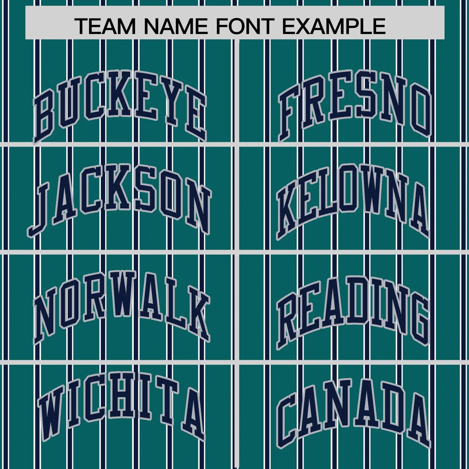 Custom Aqua White-Navy Pinstripe Pattern Design Performance T-Shirt