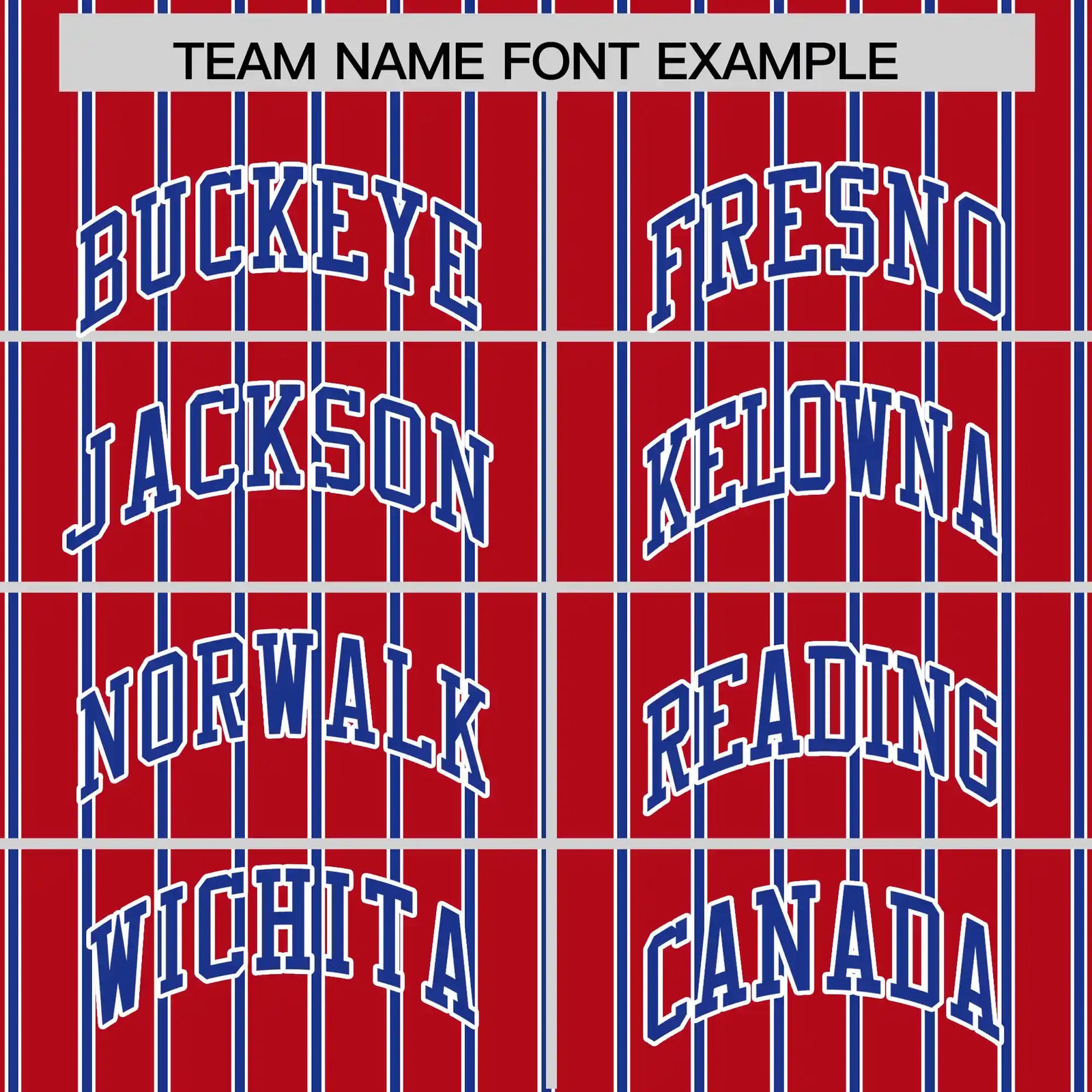 Custom Red White-Royal Blue Pinstripe Pattern Design Performance T-Shirt