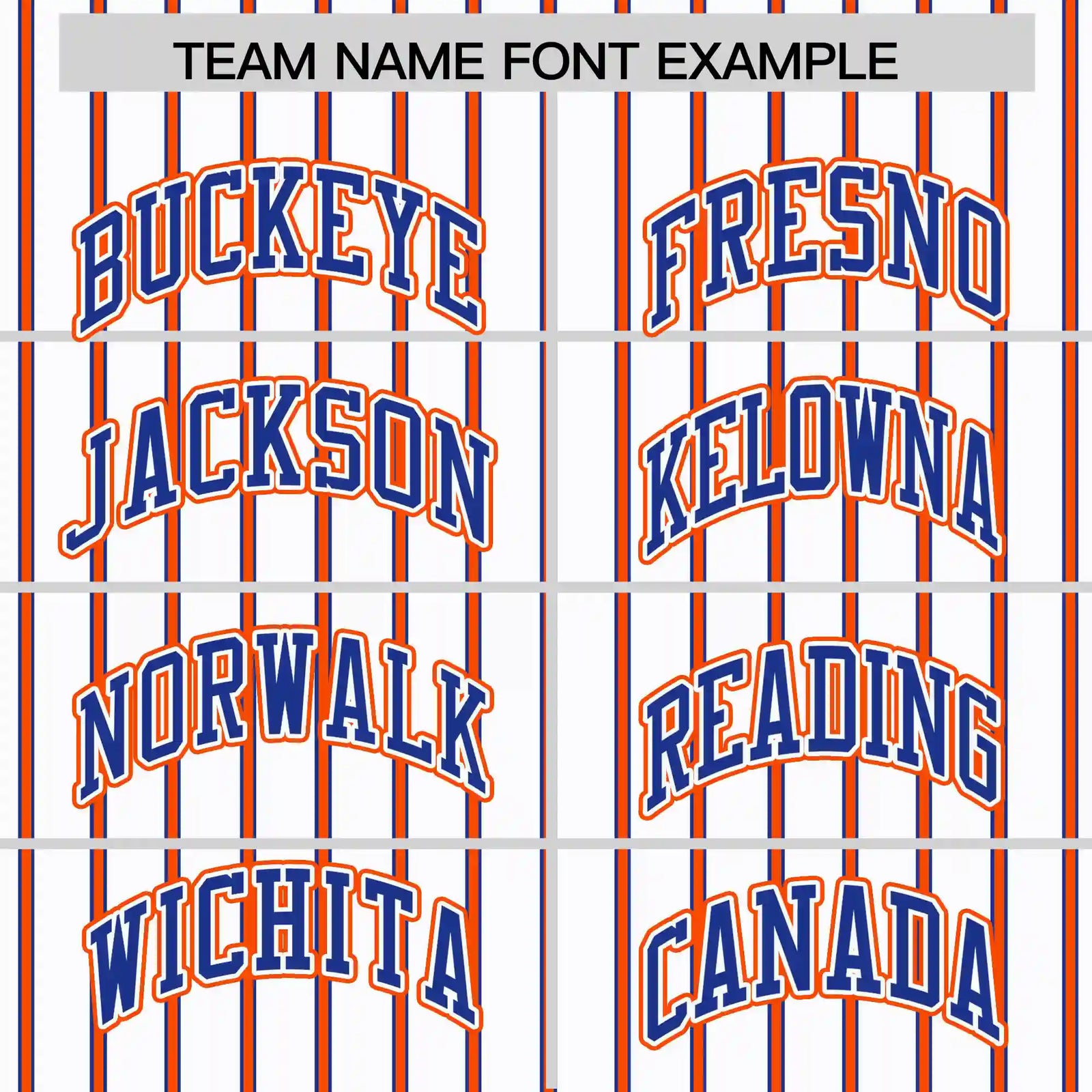 Custom White Orange-Royal Blue Pinstripe Pattern Design Performance T-Shirt