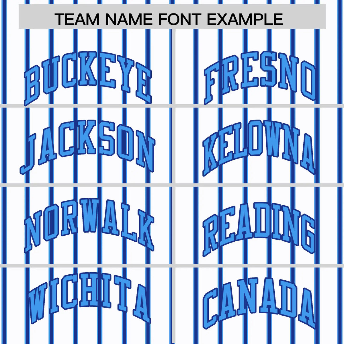 Custom White Powder Blue-Royal Blue Pinstripe Pattern Design Performance T-Shirt