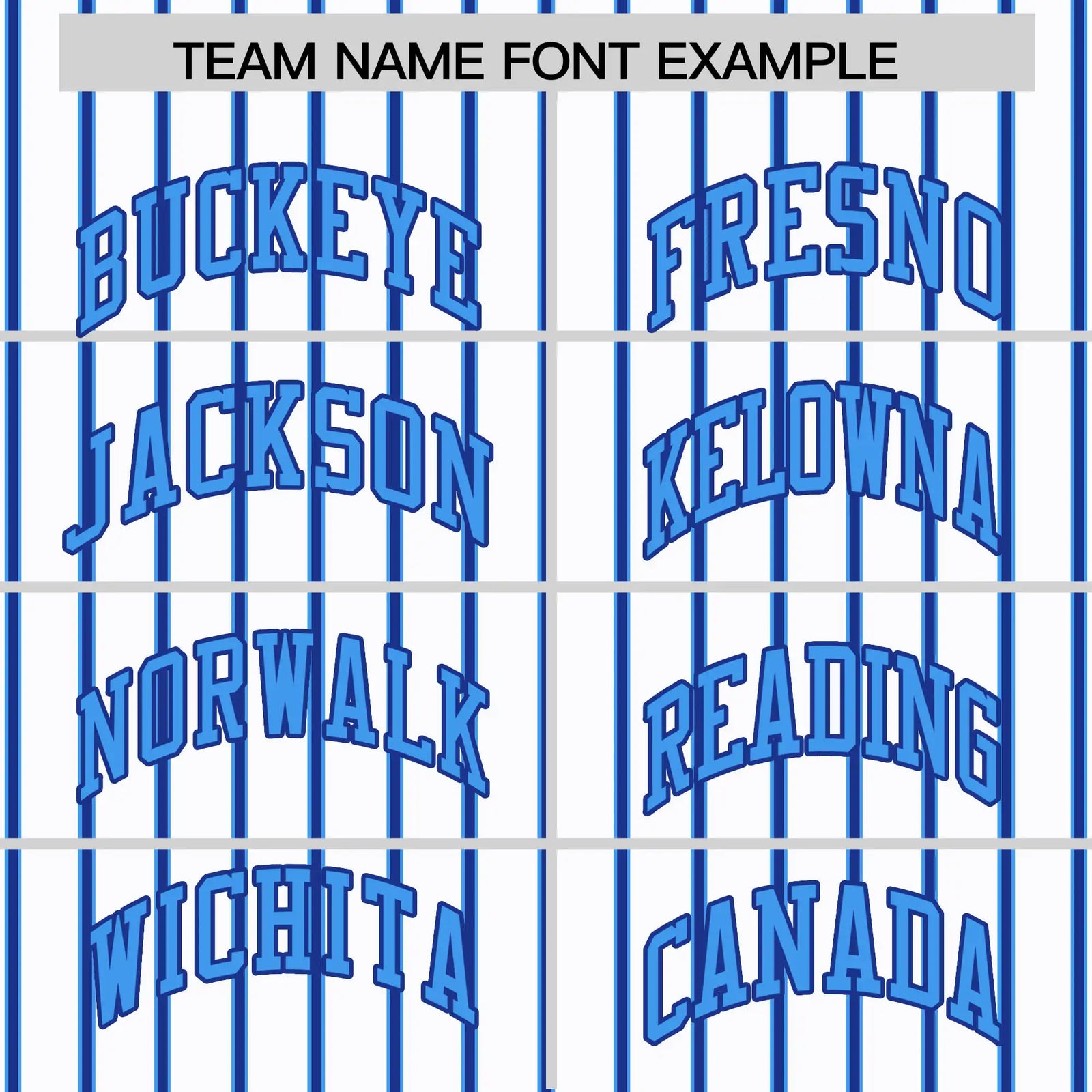 Custom White Powder Blue-Royal Blue Pinstripe Pattern Design Performance T-Shirt