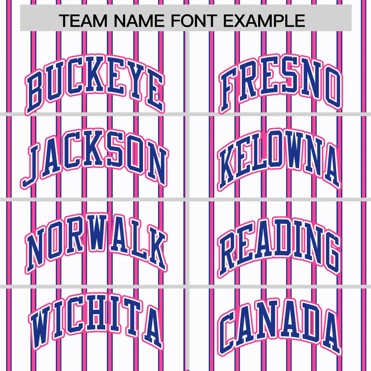 Custom White Pink-Royal Blue Pinstripe Pattern Design Performance T-Shirt